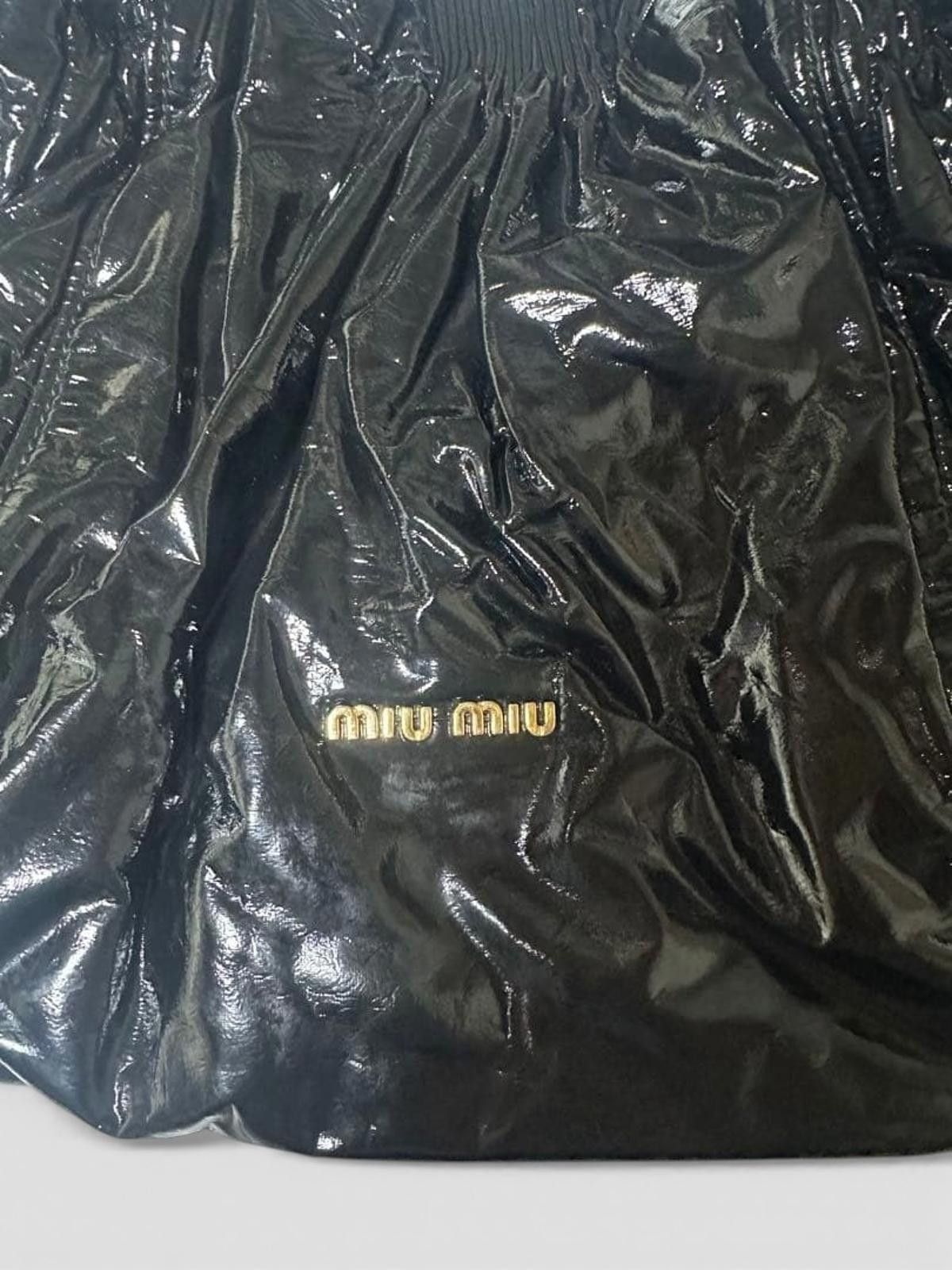Miu Miu Miu Miu - Black Patent Leather Shoulder Bag Size ONE SIZE - 3 Thumbnail