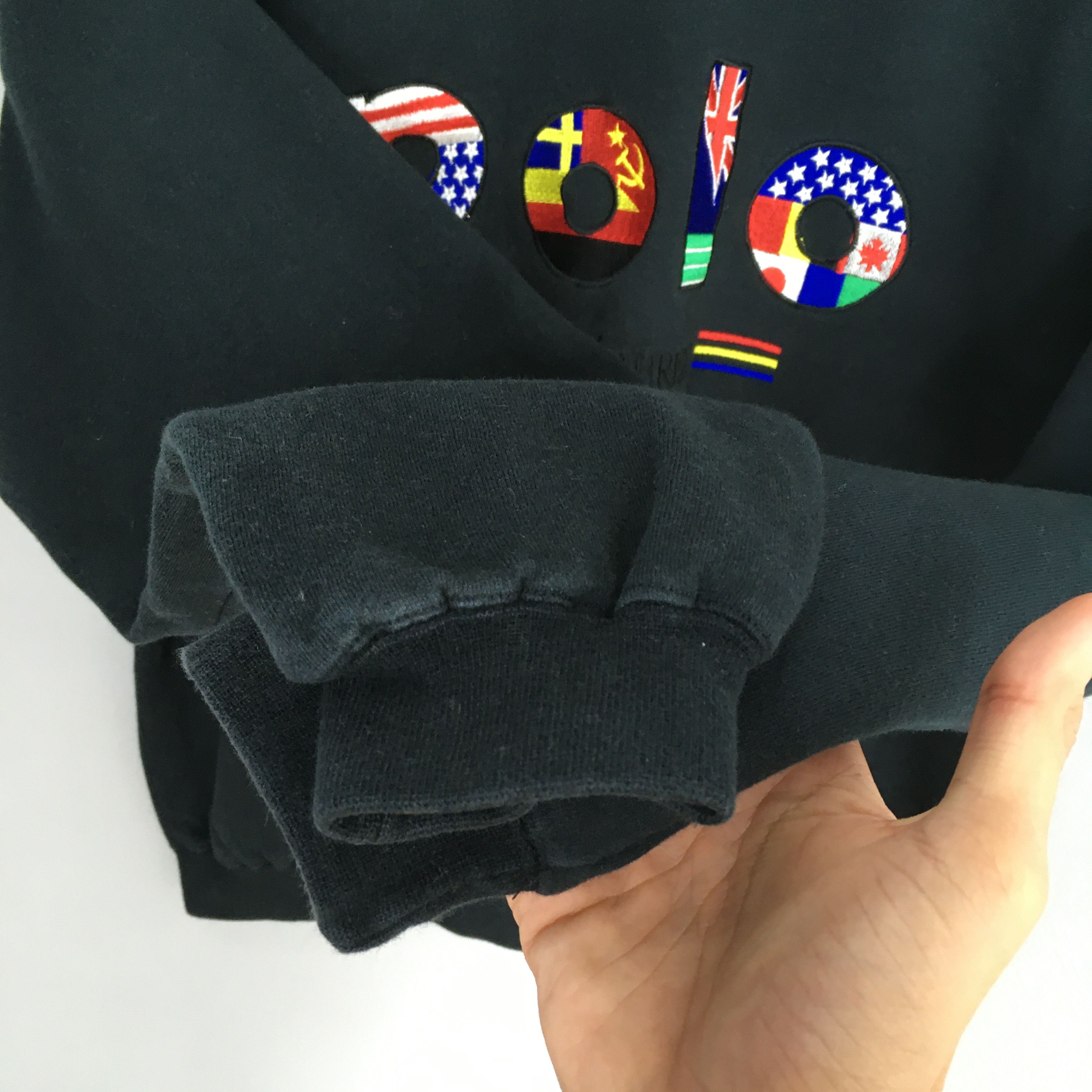 Polo Ralph Lauren × RRL Ralph Lauren × Ralph Lauren Vintage Polo Ralph Lauren Black Sweatshirt Medium Size US M / EU 48-50 / 2 - 5 Thumbnail