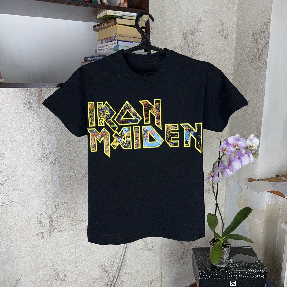 Band Tees × Vintage Vintage Iron Maiden T shirt Rock Band Tee Logo Streetwear M Size US M / EU 48-50 / 2 - 1 Thumbnail