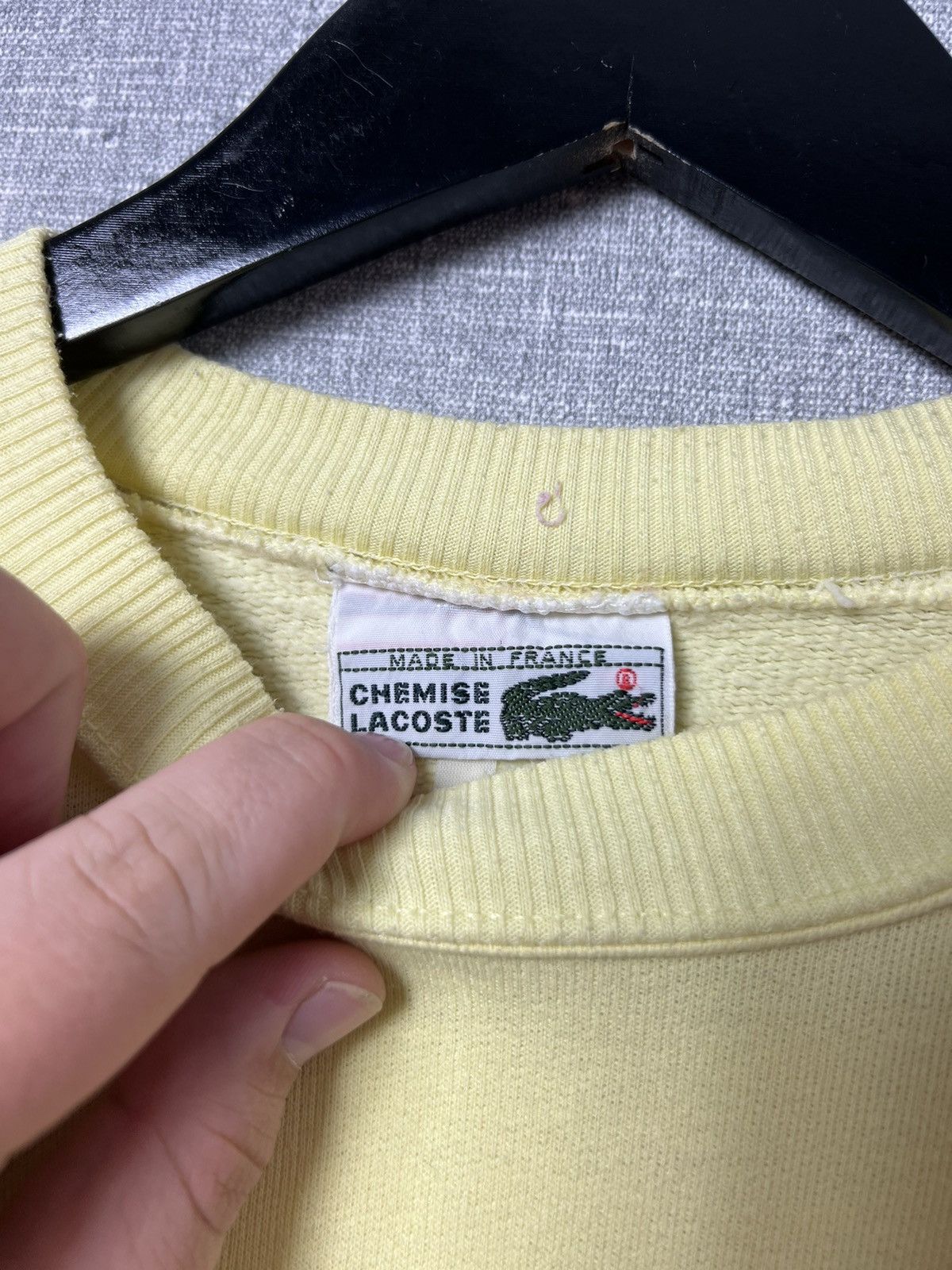 Lacoste Rare Vintage 90s Lacoste Chemise 3D Big Logo Sweatshirt Size US S / EU 44-46 / 1 - 6 Thumbnail