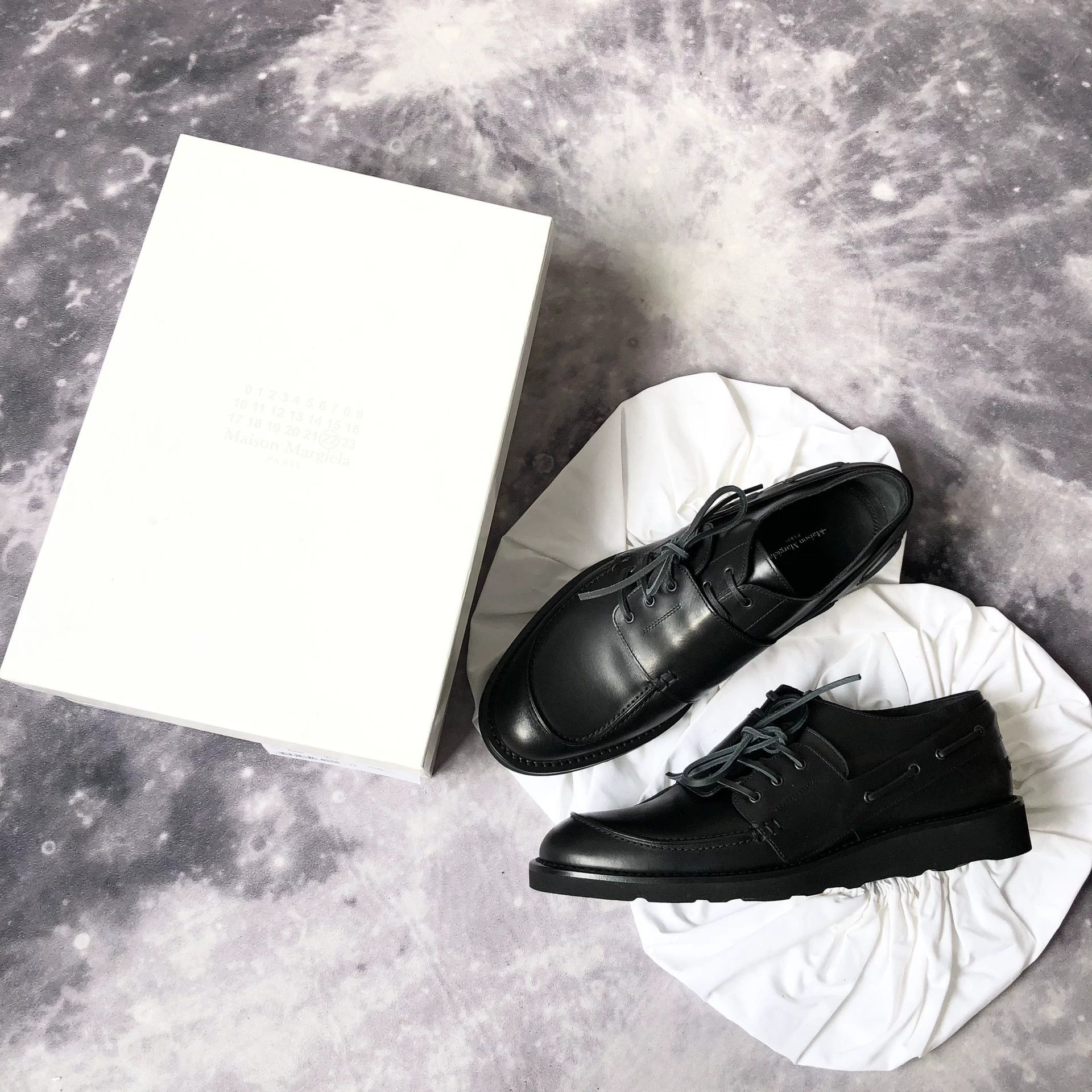 Maison Margiela Maison Margiela Deconstructed Boat Derby Shoes Size US 10 / EU 43 - 1 Thumbnail