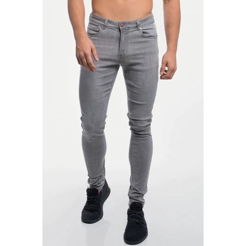 Other Barbell Apparel Cement Gray Slim Athletic Stretch Jeans Size US 30 / EU 46 - 6 Thumbnail