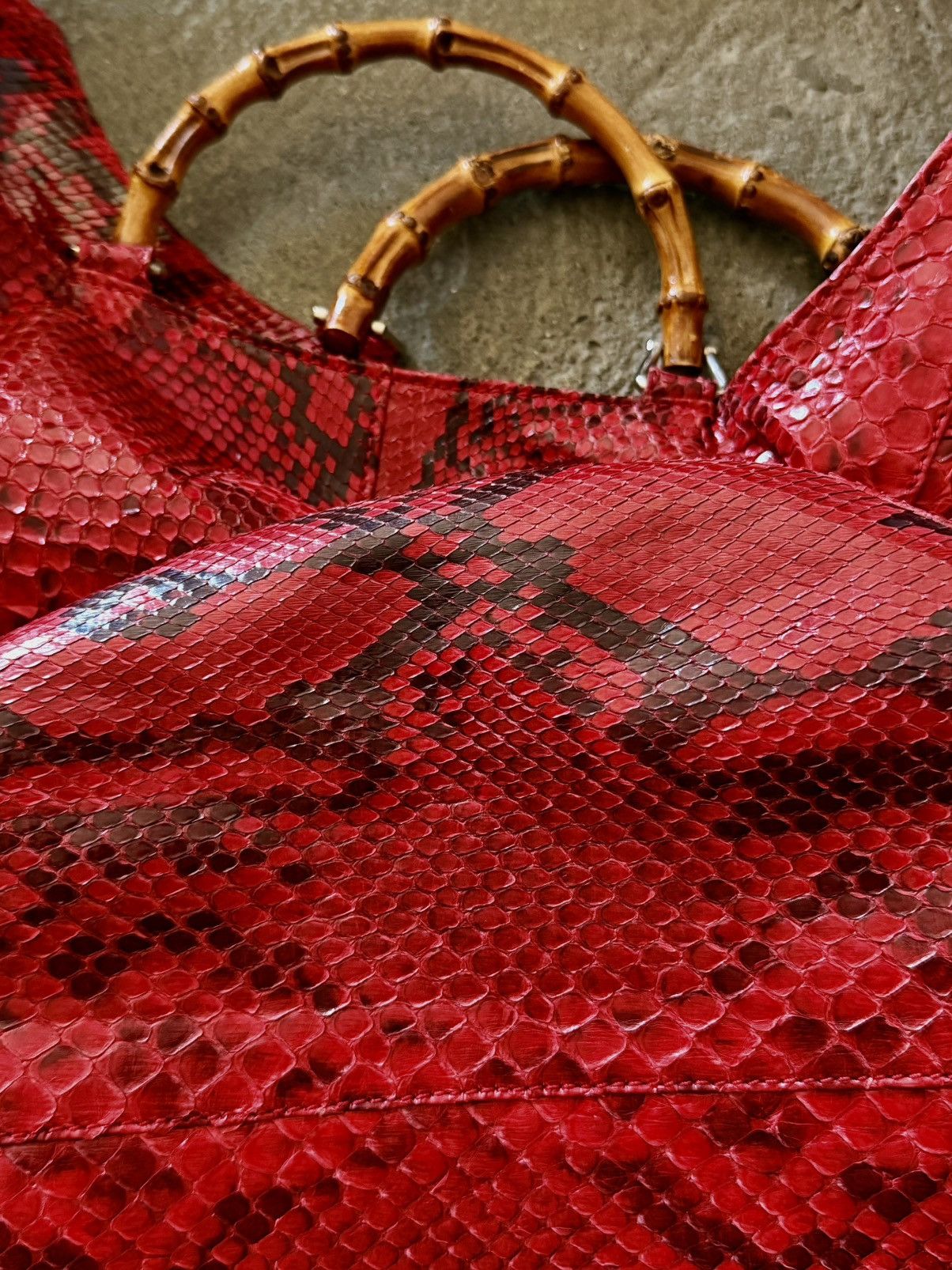 Gucci Gucci - Tom Ford - 1996 Python Bamboo - Cross Body Bag Size ONE SIZE - 21 Thumbnail