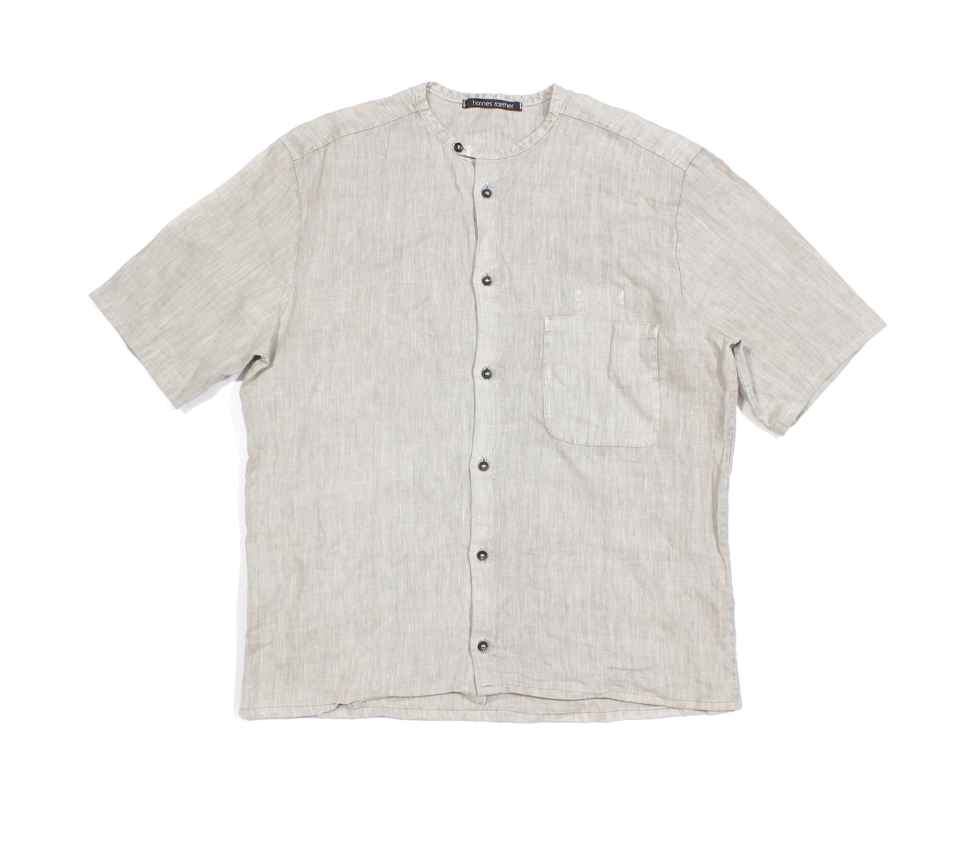 hannes roether Linen Summer Shortsleeve Shirt Size US M / EU 48-50 / 2 - 1 Thumbnail