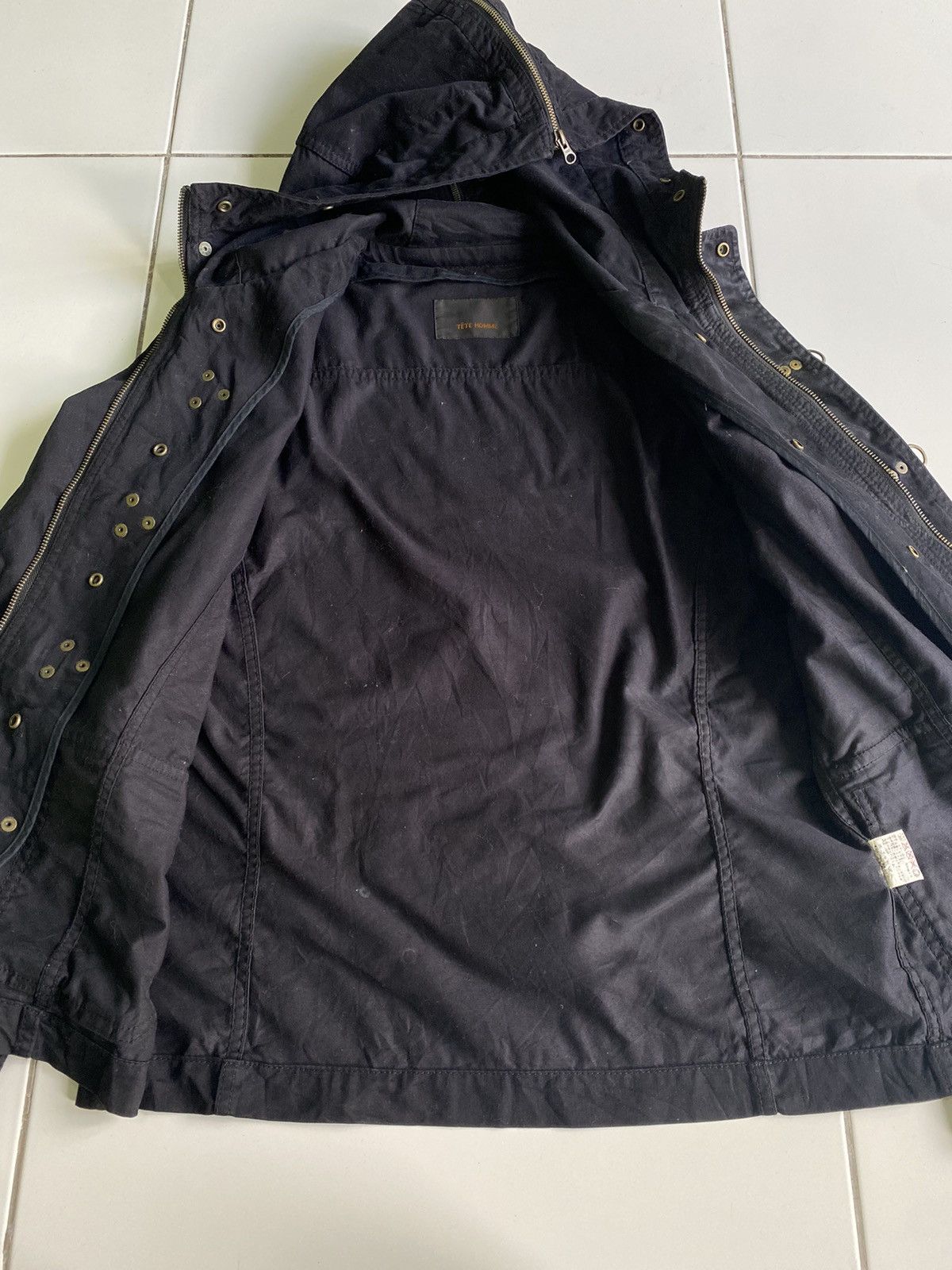 Issey Miyake × Tete Homme Vintage Tete Homme Hoodie Black Jacket Size US L / EU 52-54 / 3 - 5 Thumbnail
