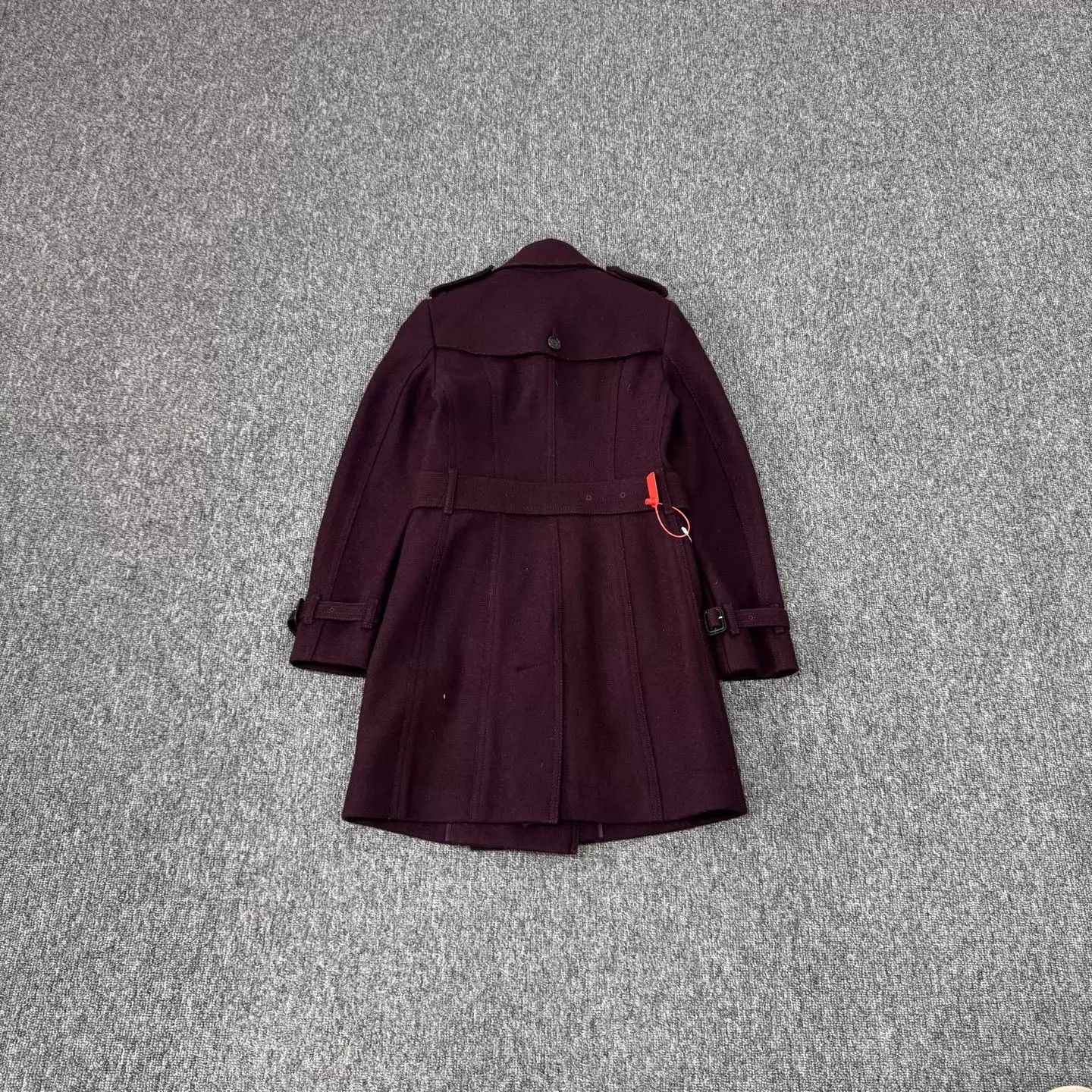 Burberry Burberry DB Belted Wine Red Trench Coat UK4 99New Size XS / US 0-2 / IT 36-38 - 2 Thumbnail