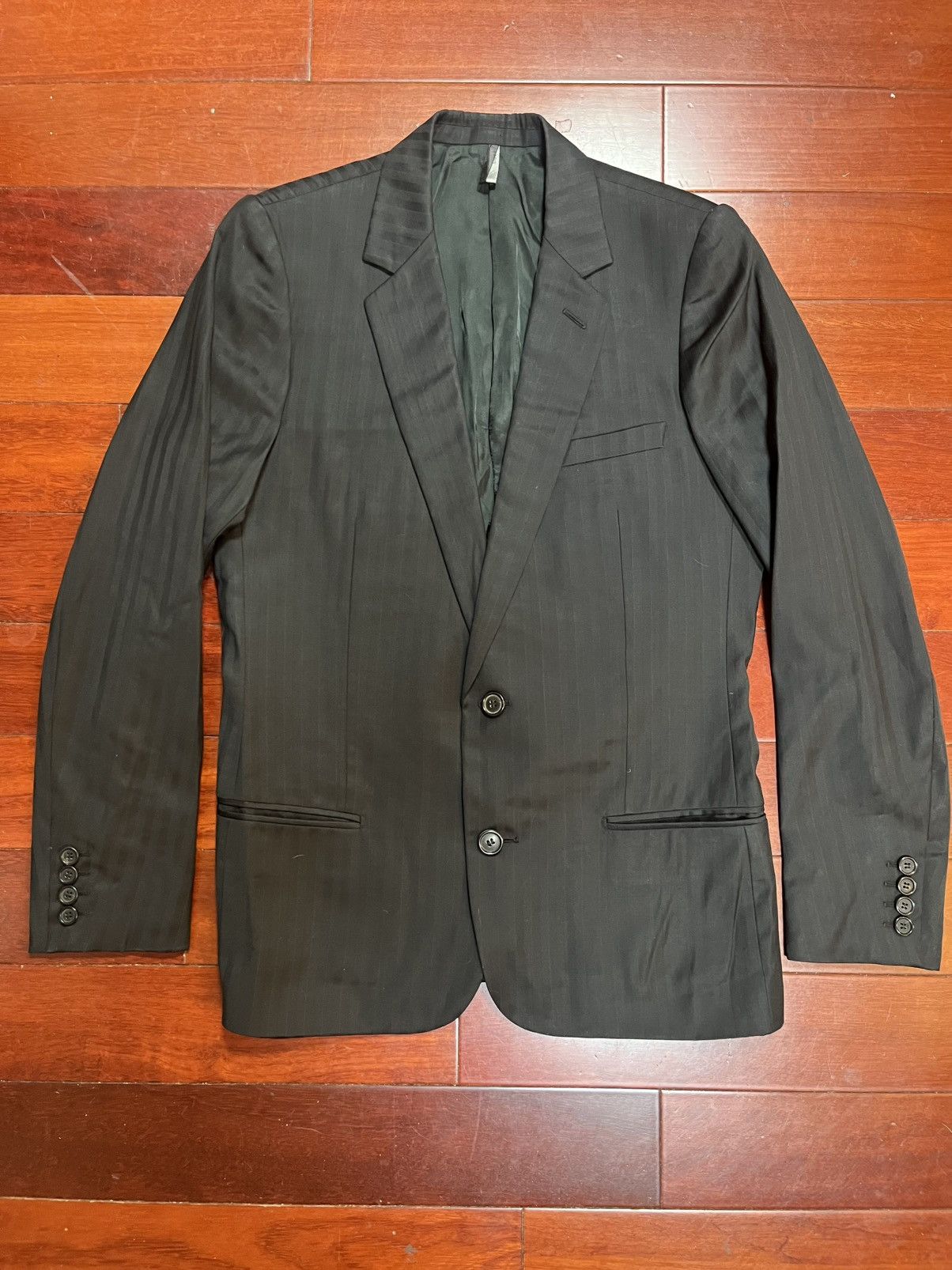 Hedi Slimane Hedi Slimane Dior Homme size 46 (US 36) Shadow Stripe Blazer Size 36R - 1 Thumbnail
