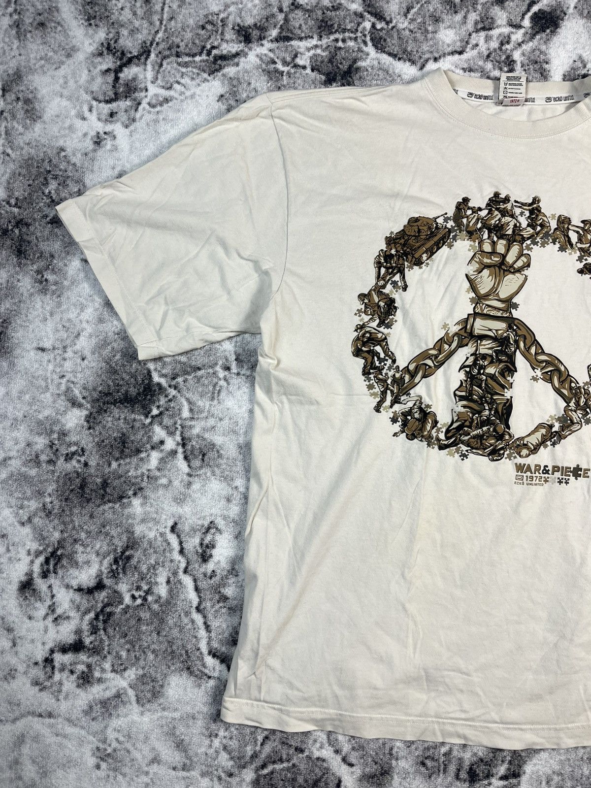 Ecko Unltd. Ecko Unltd War and Piece Jigsaw Graphic Puzzle Blk Y2K Size US L / EU 52-54 / 3 - 2 Thumbnail