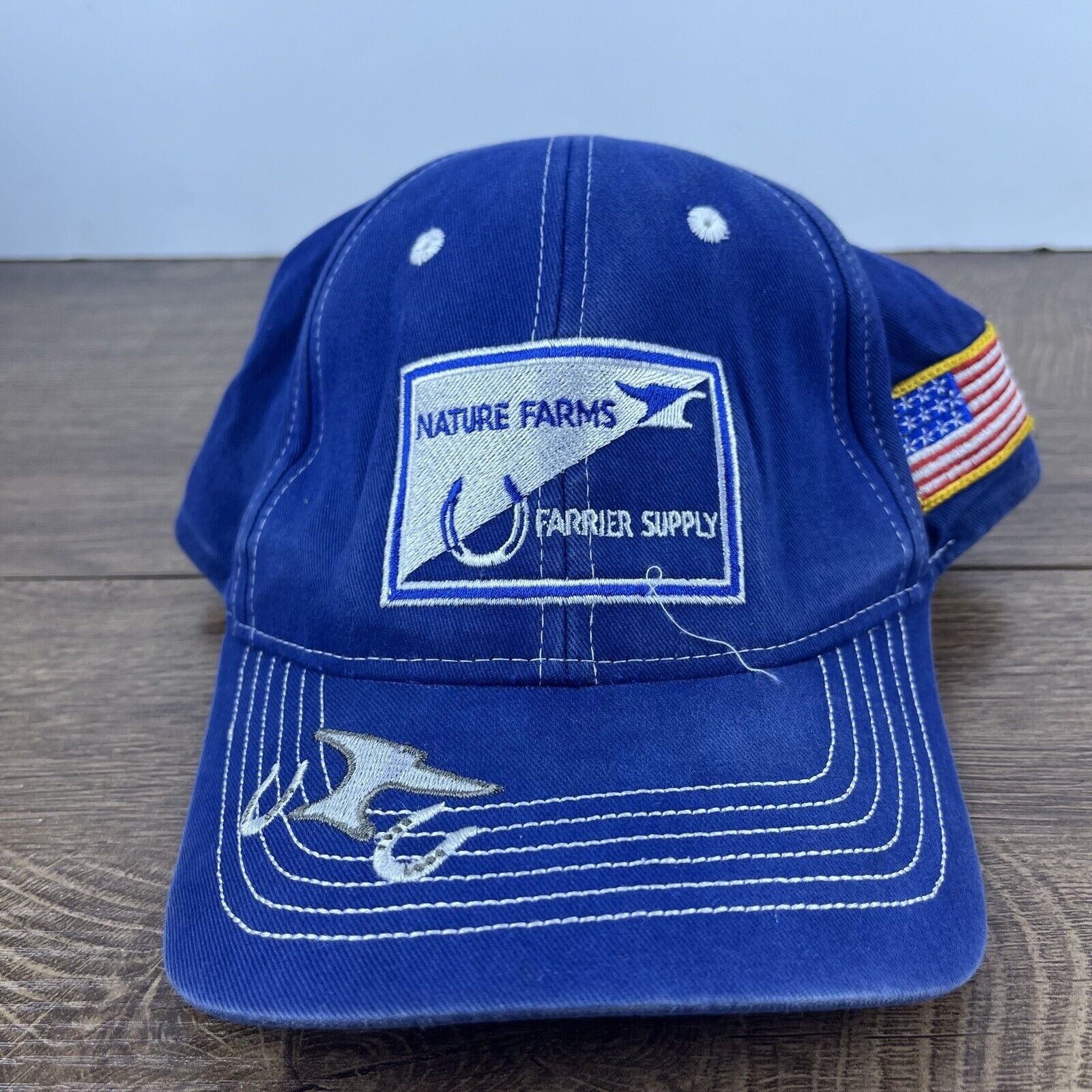 Other Nature Farms USA Hat Adjustable Hat Blue Hat Adjustable Blue Size ONE SIZE - 2 Thumbnail