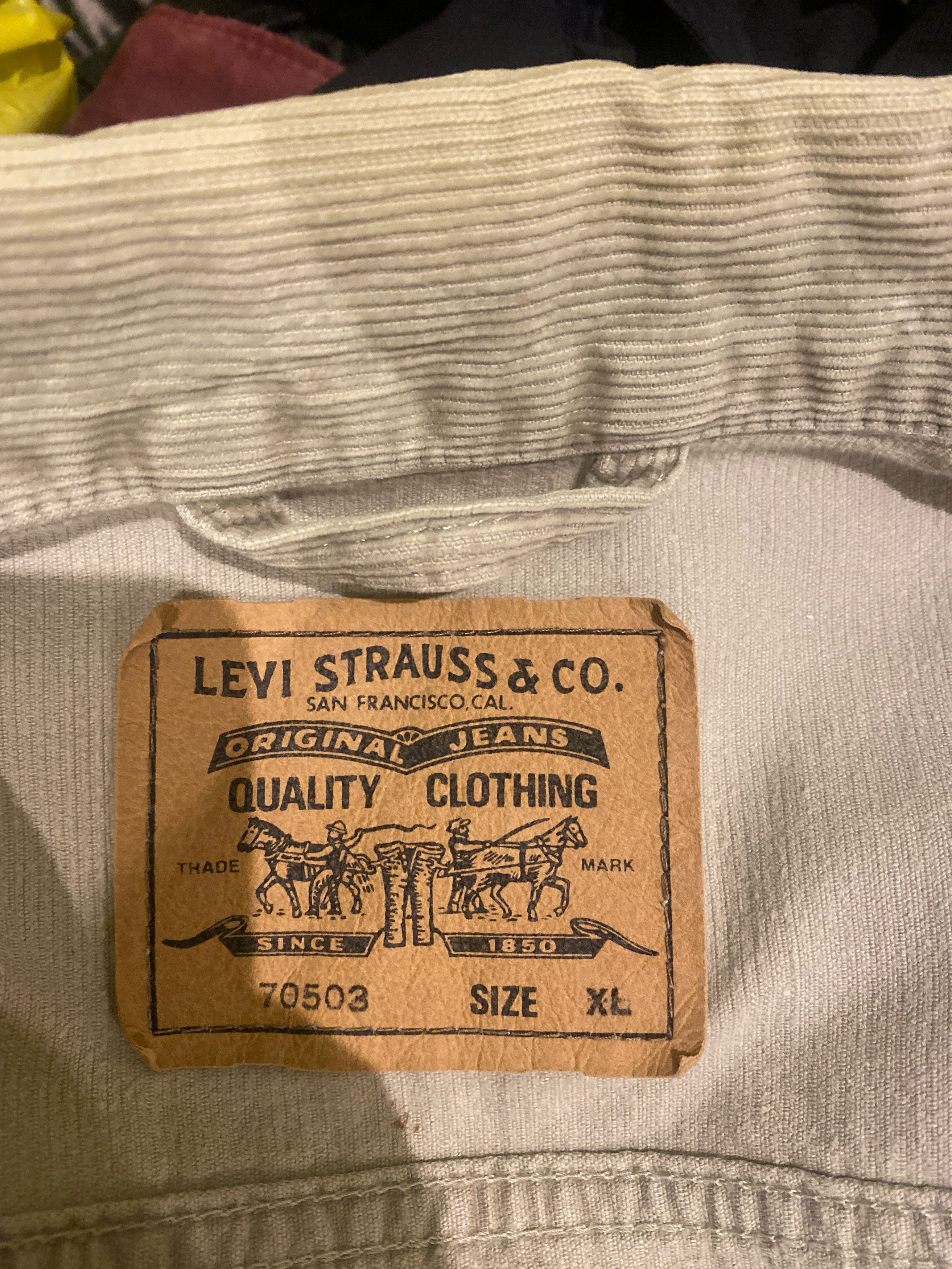 Levi's Vintage Clothing × Vintage Levi’s Vintage Velvet Jacket 70503 / 95s Levi’s Jeans Size US XL / EU 56 / 4 - 12 Thumbnail