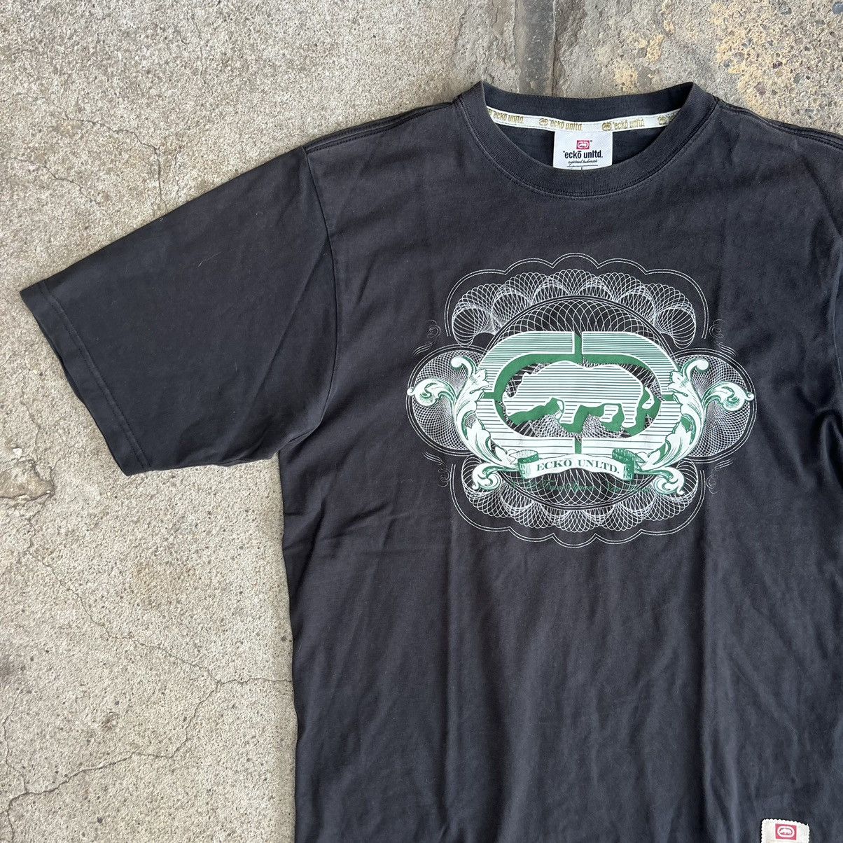 Ecko Unltd. × Vintage Ecko Vintage 90s Rap hip HoP t shirt vintage navy Size US L / EU 52-54 / 3 - 3 Thumbnail