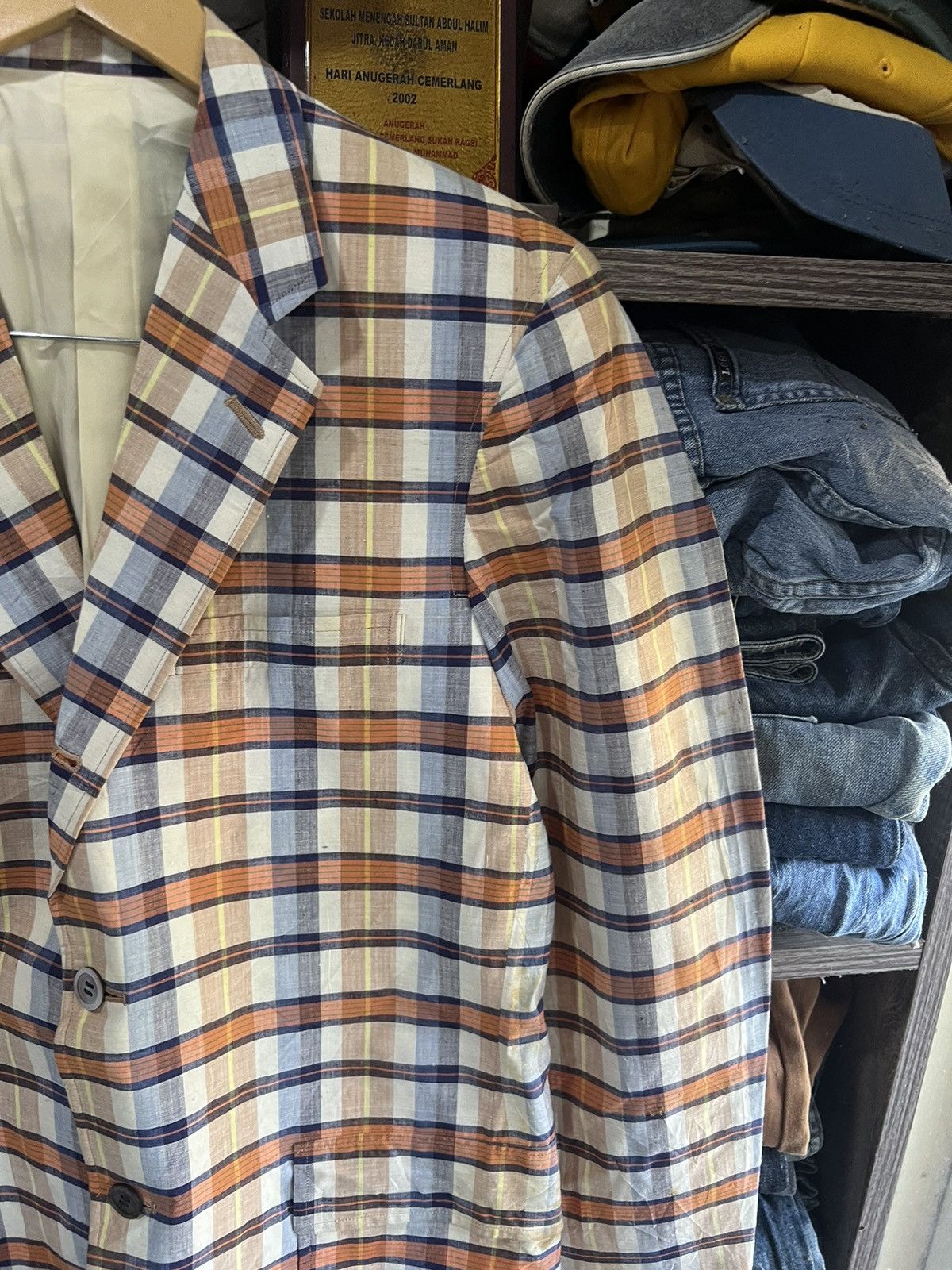 Van 🔥Vintage Van Checkered Blazer Size 40R - 4 Thumbnail