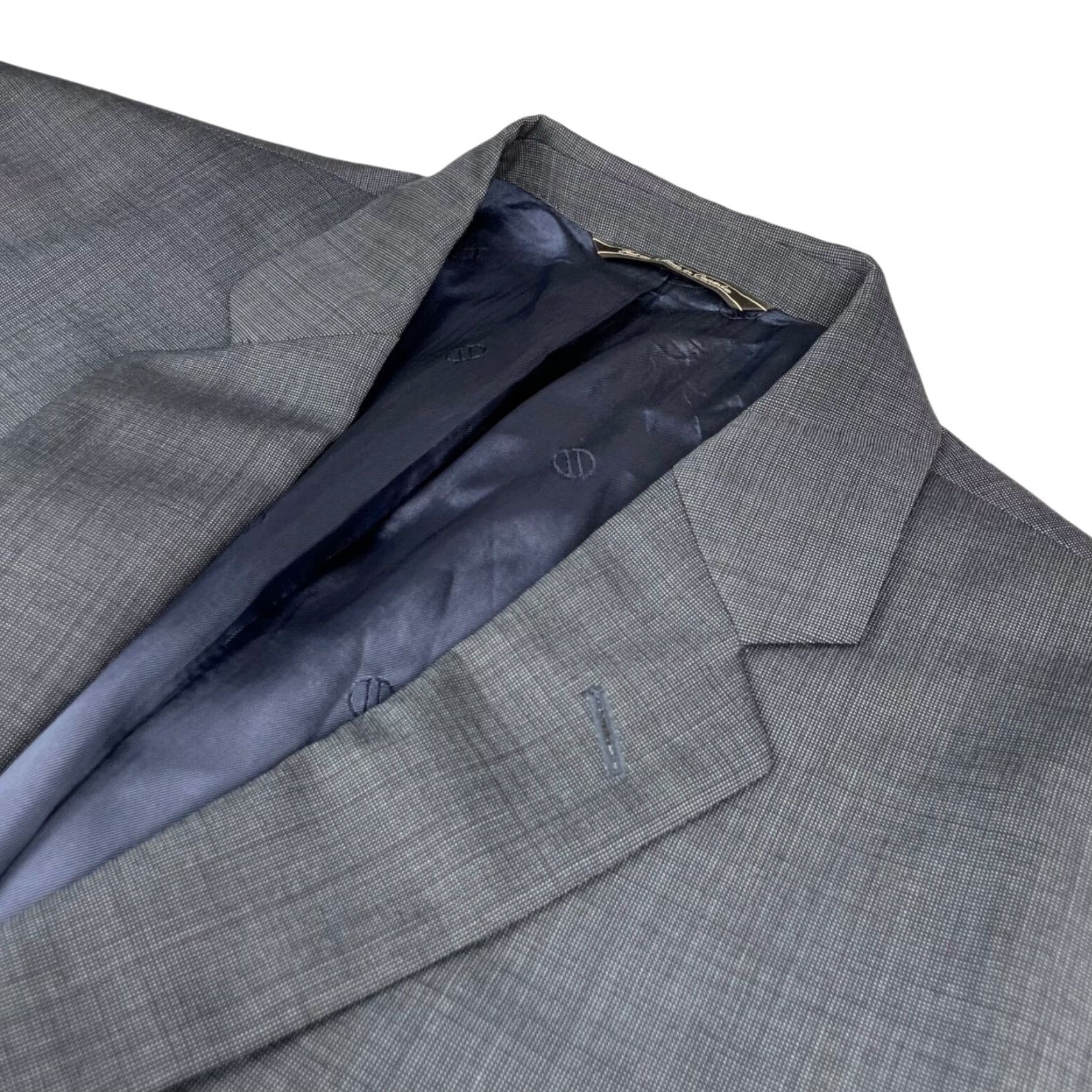 David Donahue VINTAGE David Donahue Blazer Navy Blue 40S 100% Wool Two-Button Single-Breasted Notch Lapel Men’s Jacket Short Regular Size 40R - 2 Thumbnail