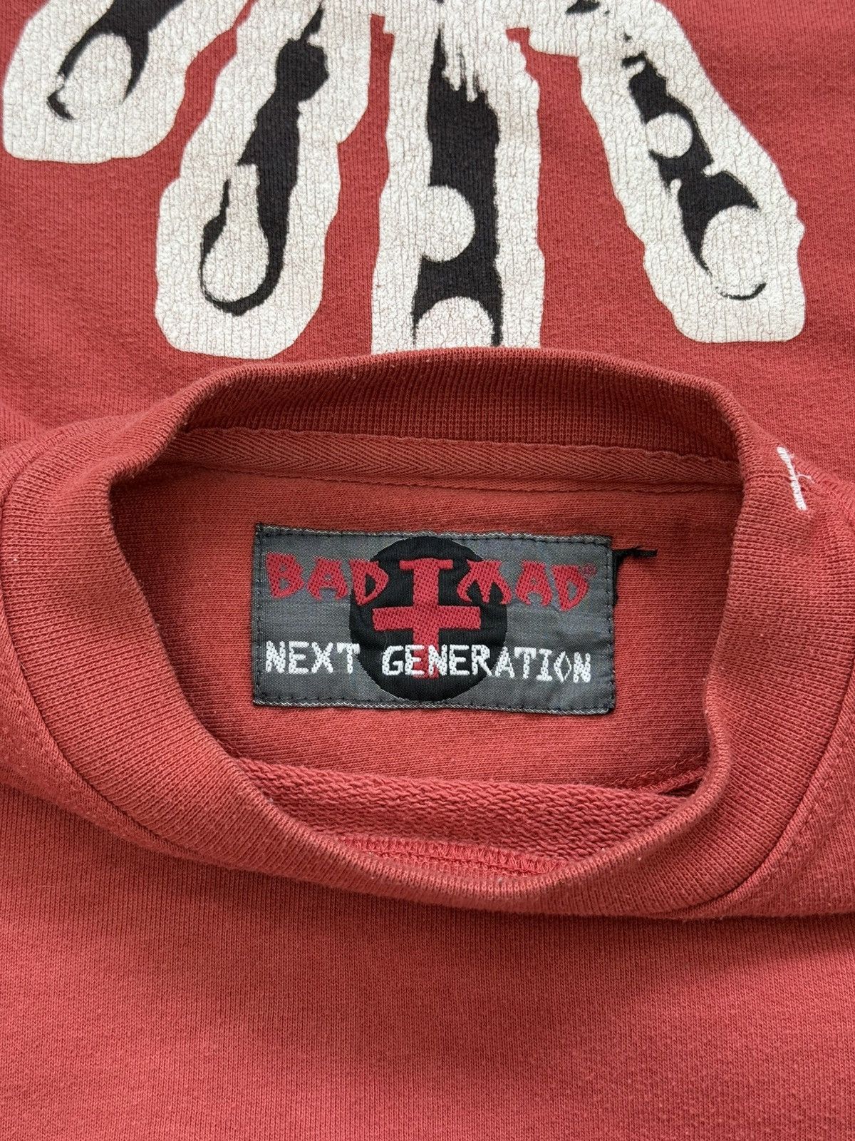 JNCO Vintage 90s Bad + Mad Hardwear Jnco Style Graphic Sweatshirt Size US M / EU 48-50 / 2 - 7 Thumbnail