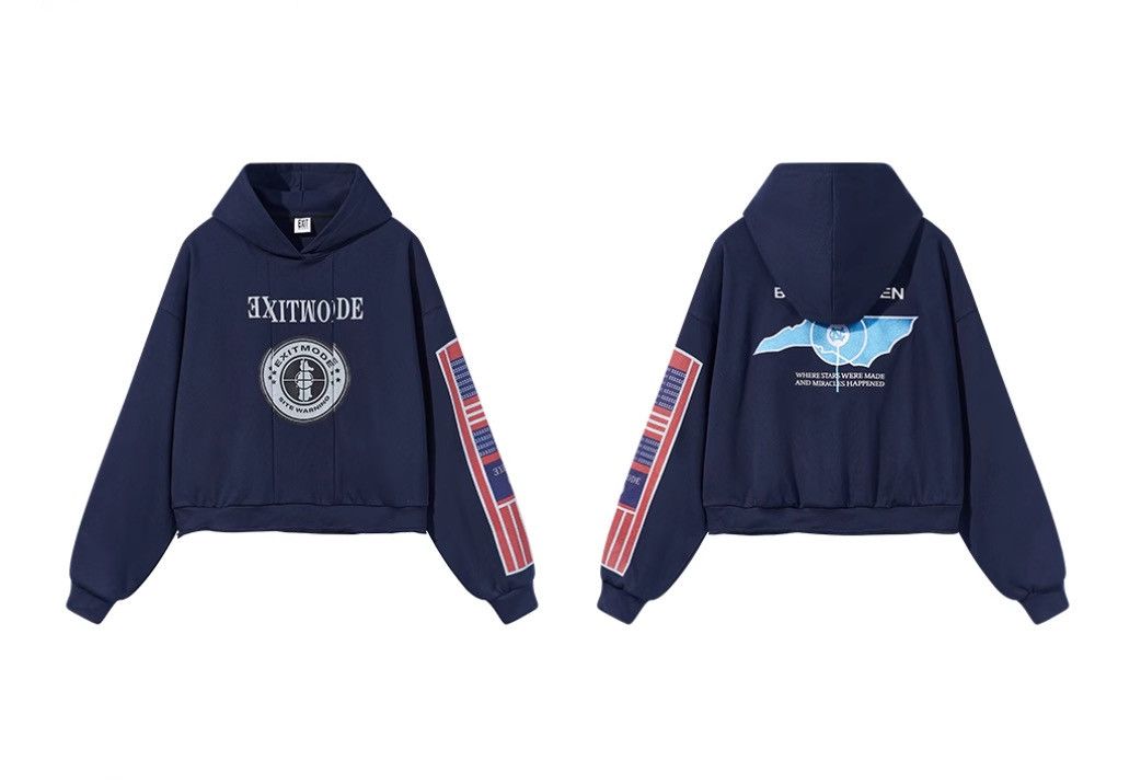 Other BLIND NO PLAN Reconstructed Printed Embroidered Hoodie Size US M / EU 48-50 / 2 - 11 Thumbnail