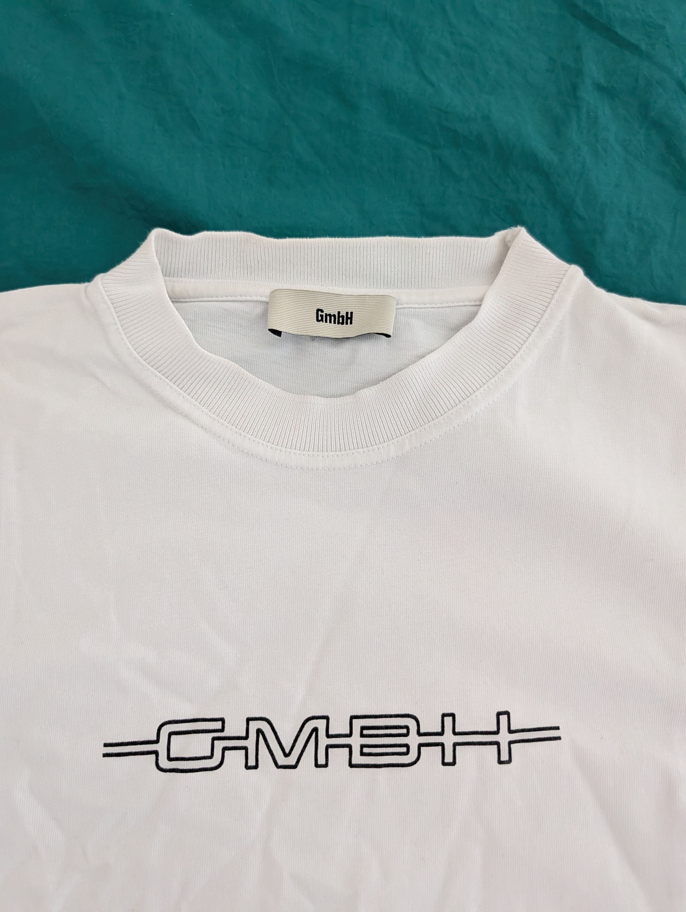 GmbH GmbH White T-shirt with Logo Size US M / EU 48-50 / 2 - 3 Thumbnail