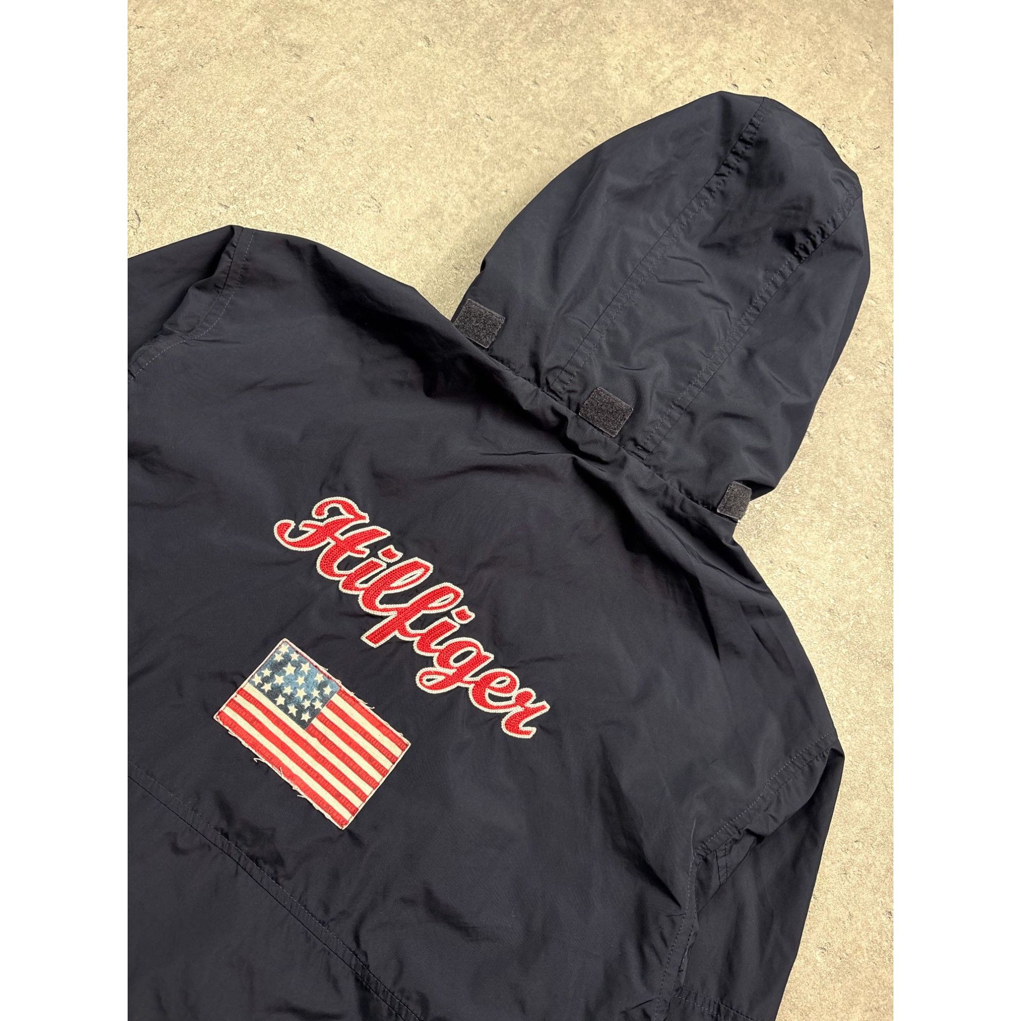 Tommy Hilfiger Tommy Hilfiger Mens Navy Hooded Jacket With Embroidered Logo Size US L / EU 52-54 / 3 - 3 Thumbnail