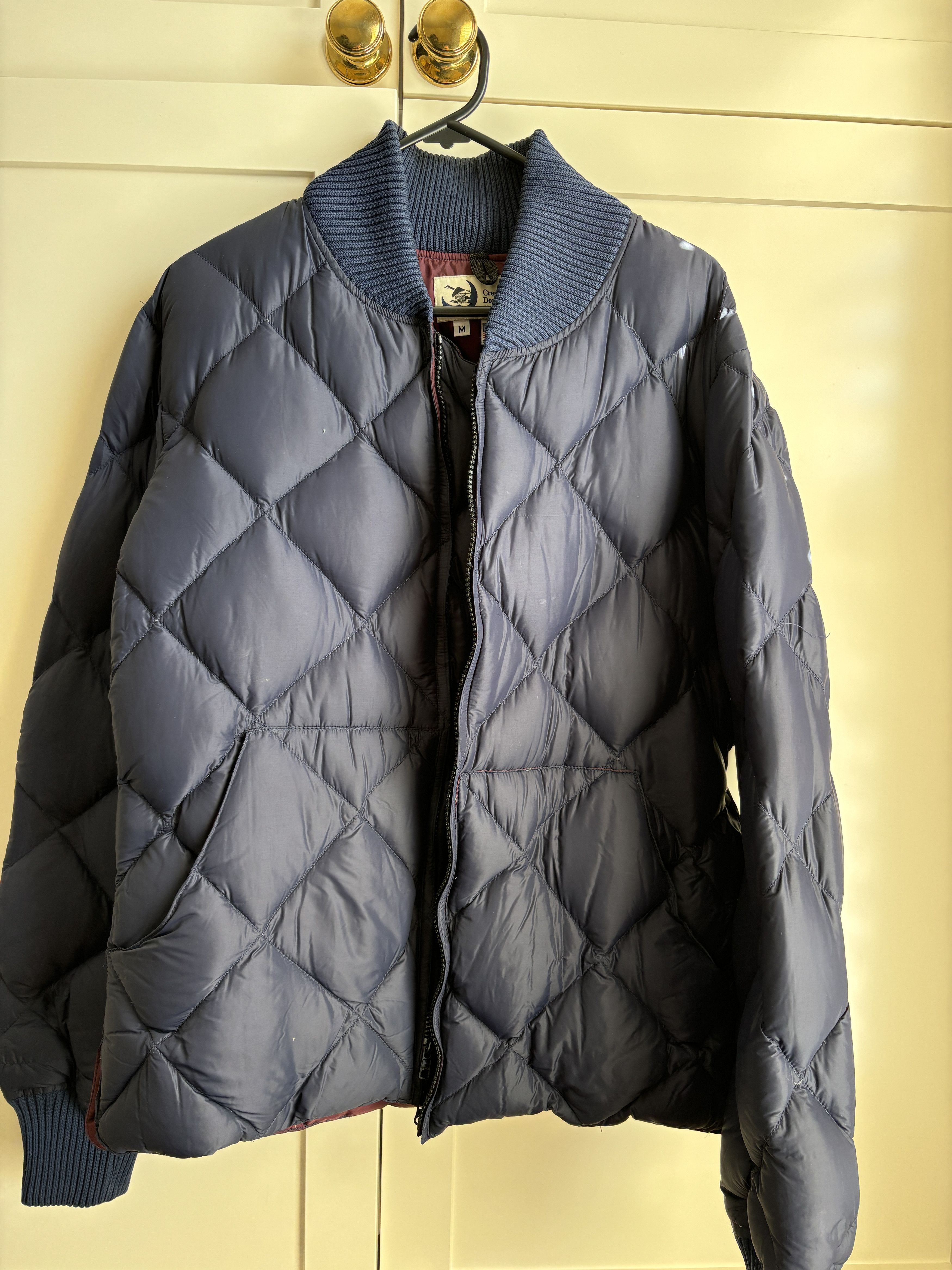 Crescent Down Works Diagonal Quilt Sweater Bomber Size M Size US M / EU 48-50 / 2 - 2 Thumbnail