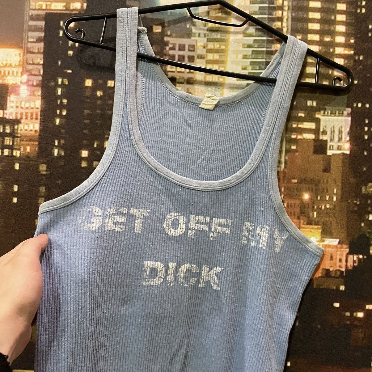 Band Tees OPIUM T SHIRT HUMOR GET OFF MY DICK PENIS SEX PORNSTAR 90s Size US M / EU 48-50 / 2 - 4 Thumbnail