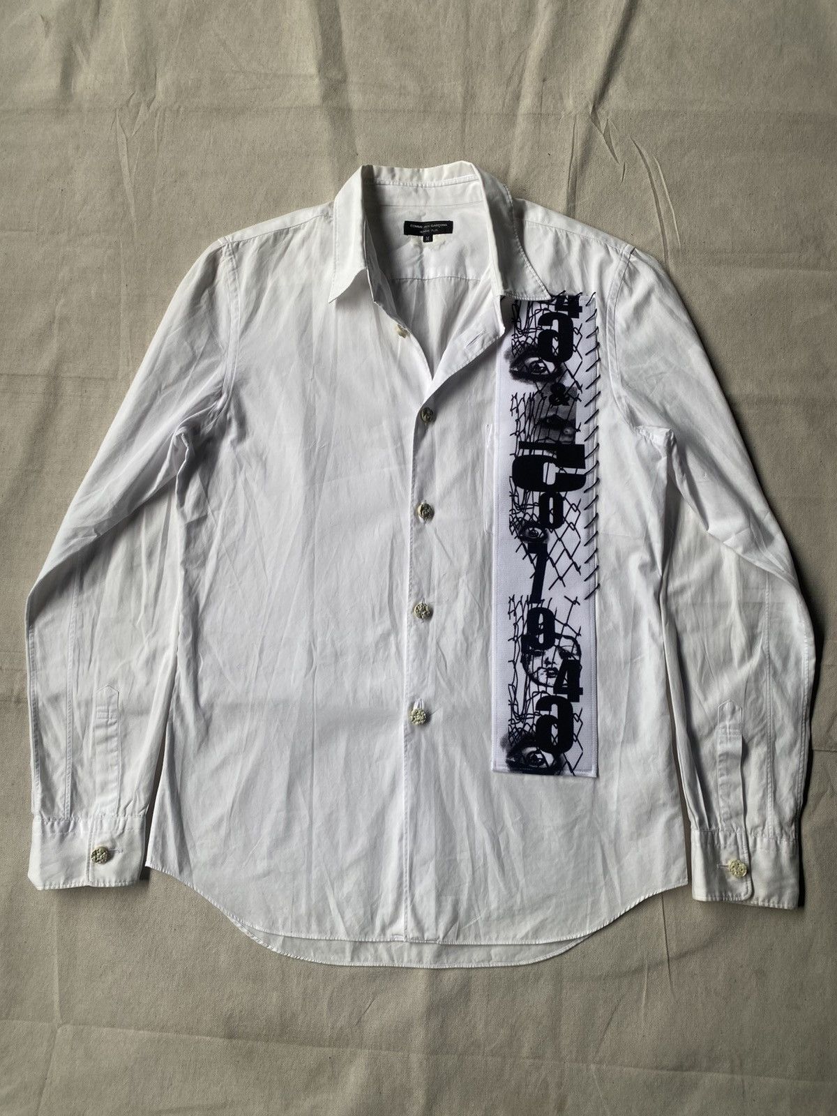 Comme des Garcons Homme Plus Comme des Garcons Homme Plus SS2013 ‘Eyes’ Longsleeve Shirt Size US M / EU 48-50 / 2 - 1 Thumbnail