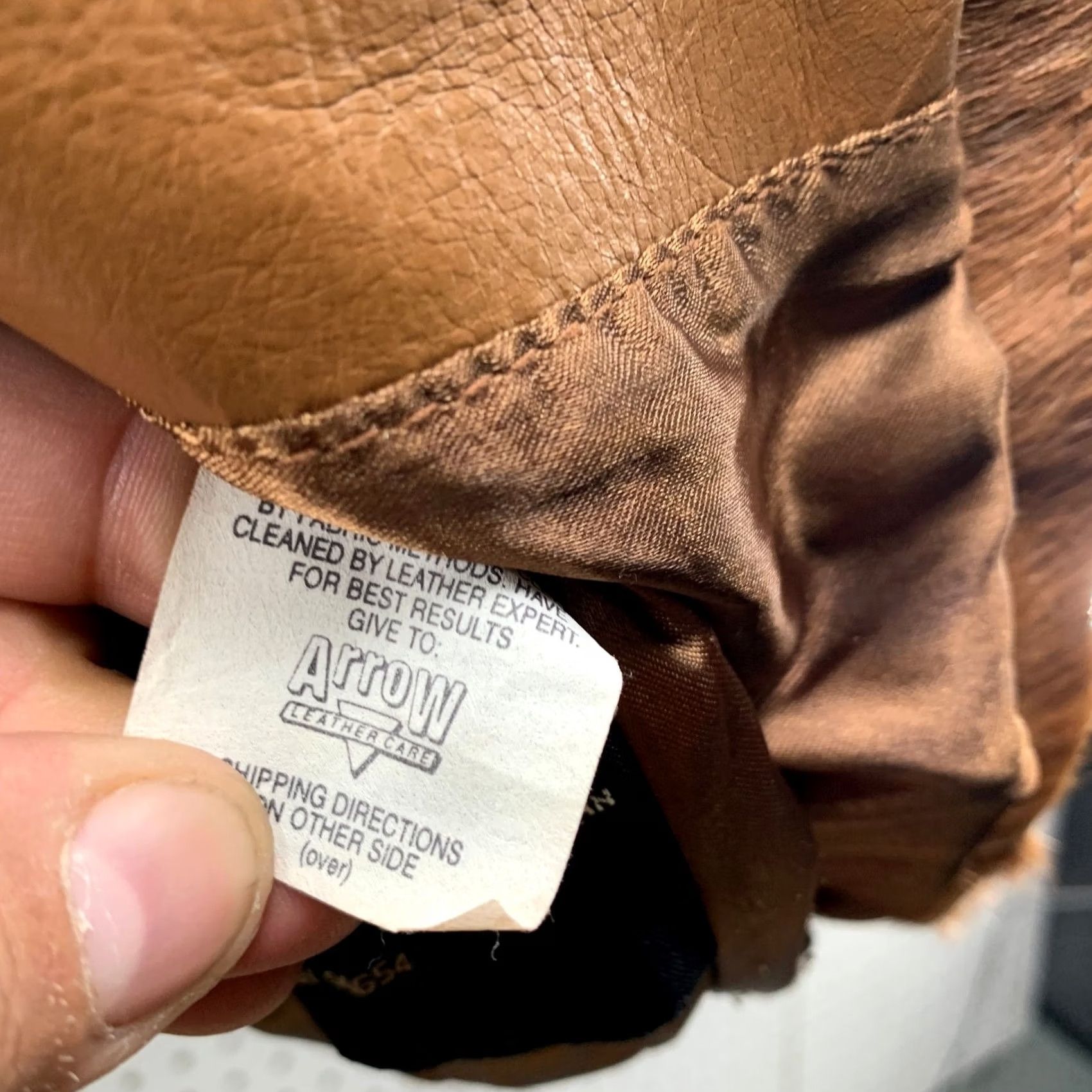 Vintage VINTAGE Davoucci Leather Jacket Men 6XL Brown Hair On Hide 80s 90s Rodeo Western Jacket Size US XXL / EU 58 / 5 - 3 Thumbnail