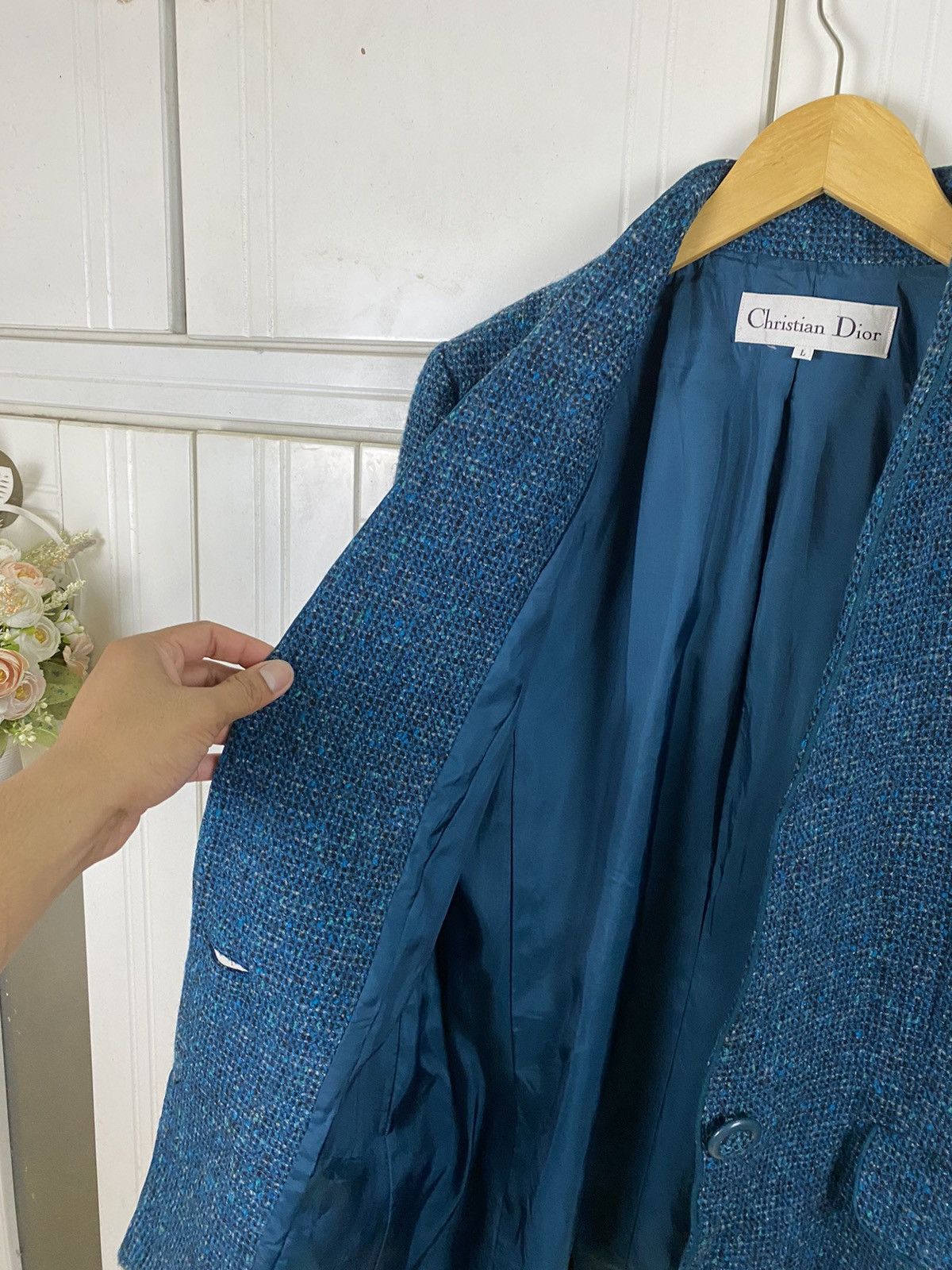 Christian Dior Monsieur × Vintage ✅️Vintage Christian Dior Wool Jacket Size L / US 10 / IT 46 - 8 Thumbnail