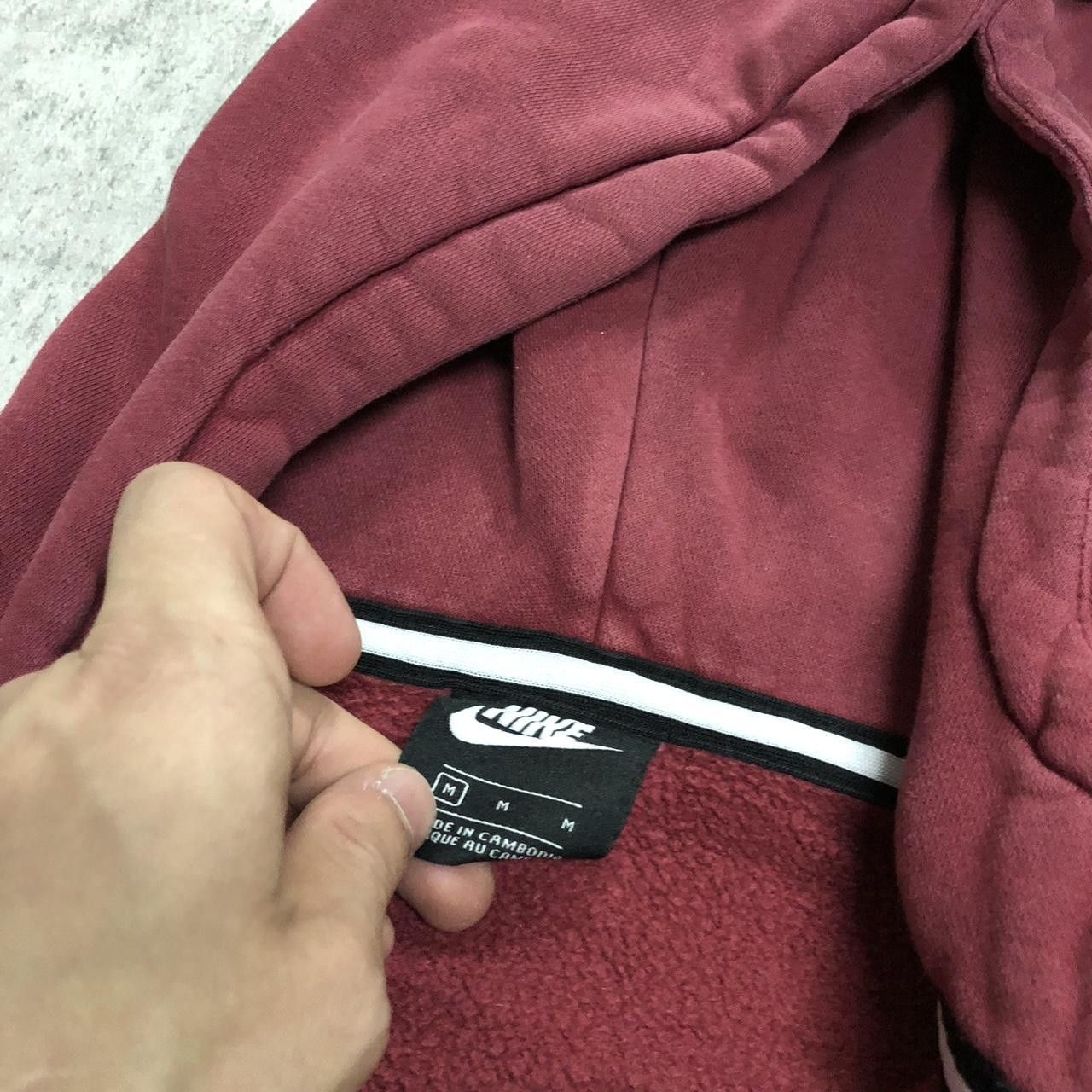 Nike Burgundy Nike quarter zip hoodie #NikeHoodie Size US M / EU 48-50 / 2 - 3 Thumbnail