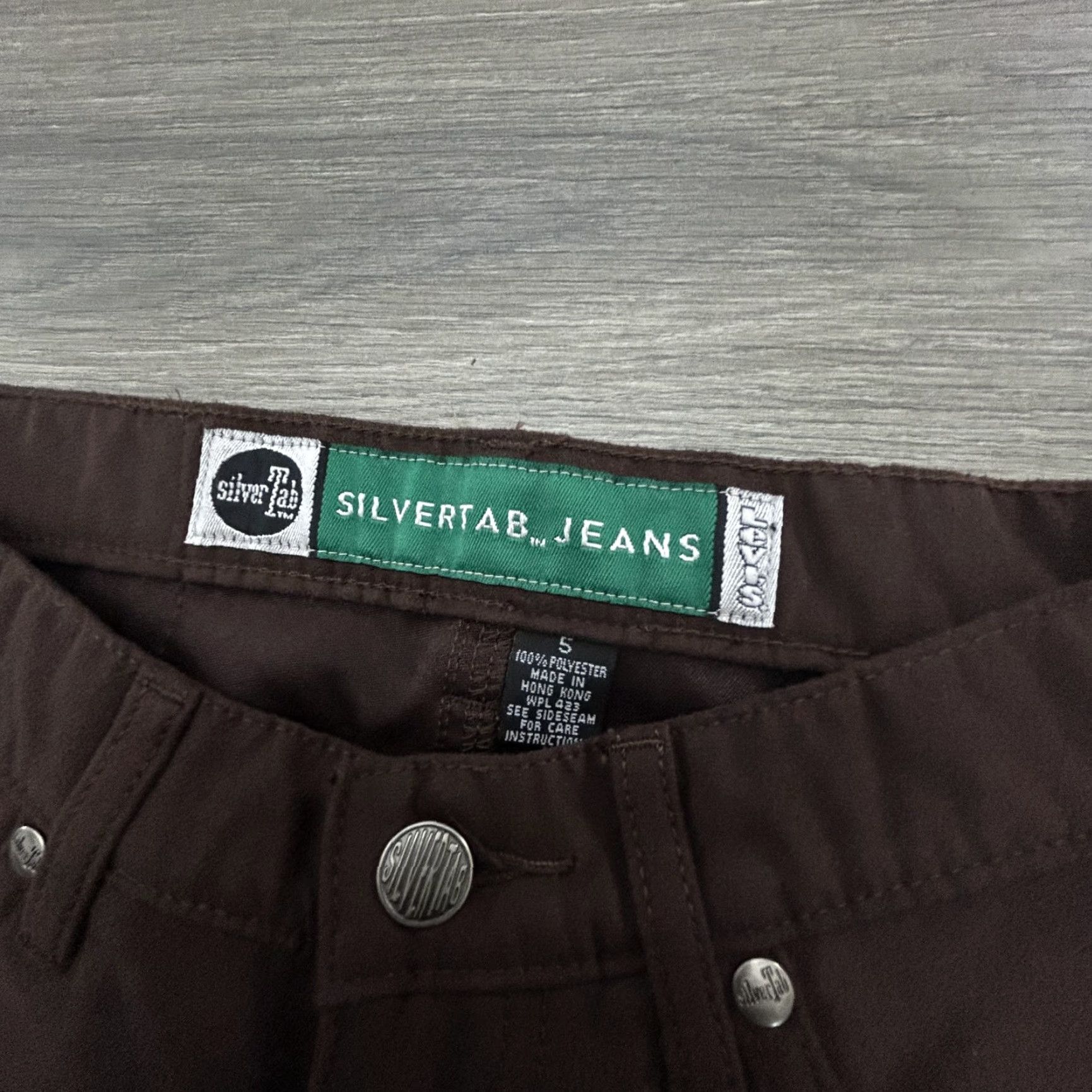 Levi's VINTAGE Levi's Silvertab Jeans Flared Boots Cut Brown 26x31 5 Womens 90s Y2K Style Size 27" / US 4 / IT 40 - 2 Thumbnail