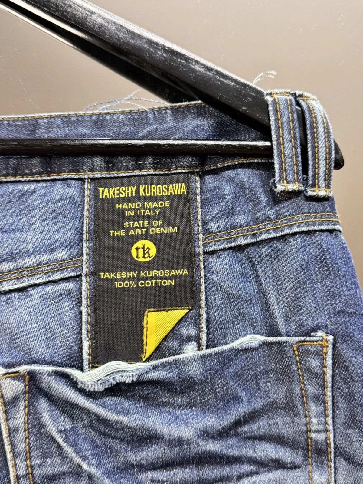 Takeshy Kurosawa Vintage Japan Takeshy Kurosawa Sequin Logo Denim pants baggy Size US 34 / EU 50 - 7 Thumbnail