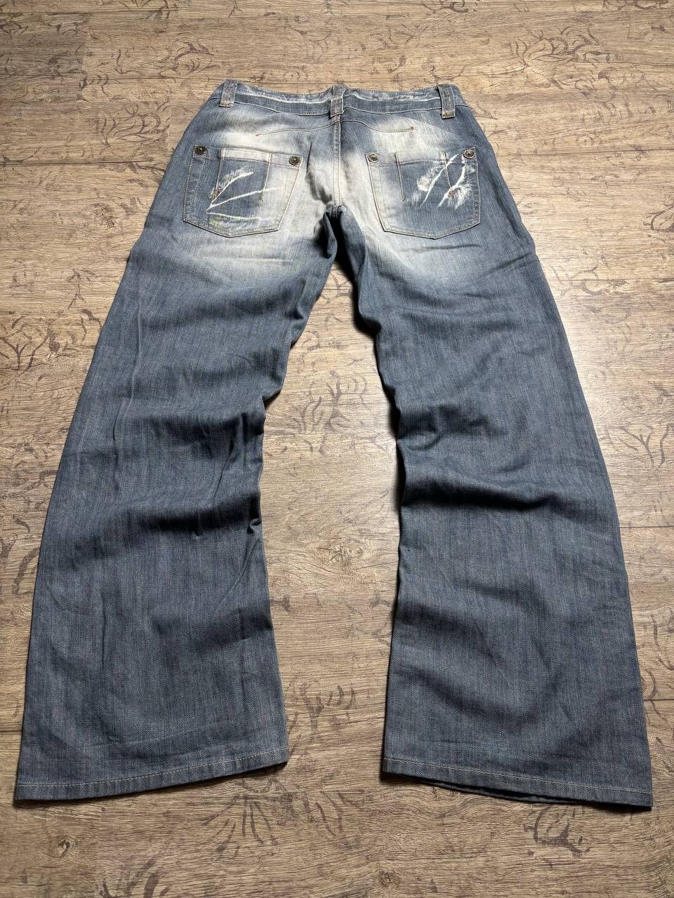 GOSTAR DE FUGA 2000's Flare GOA LGB type! Y2K Japan Denim Jeans Size US 31 - 4 Thumbnail