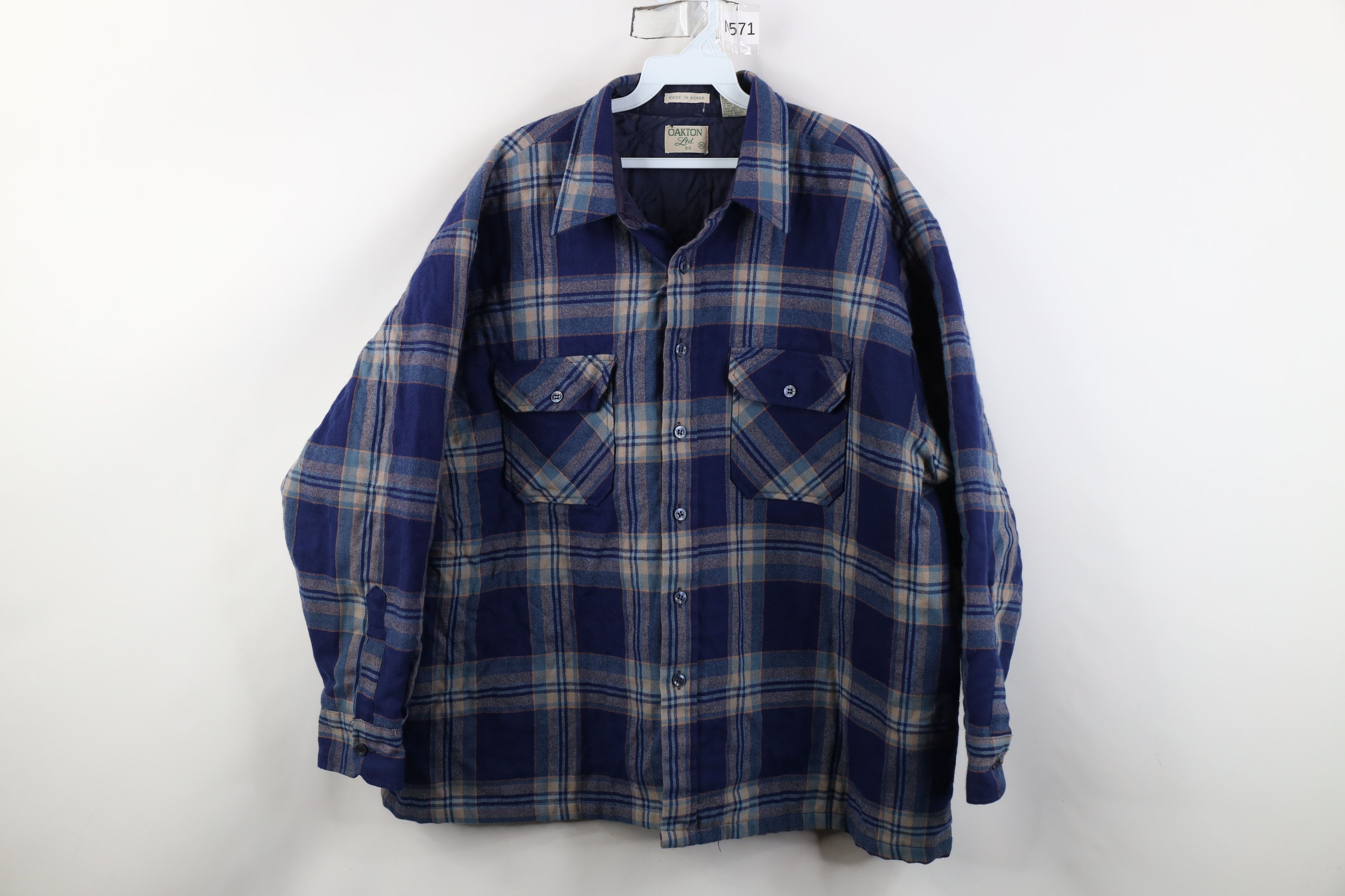 Vintage Vintage 70s 80s Streetwear Button Shirt Jacket Jac Shirt Size US XXL / EU 58 / 5 - 1 Thumbnail
