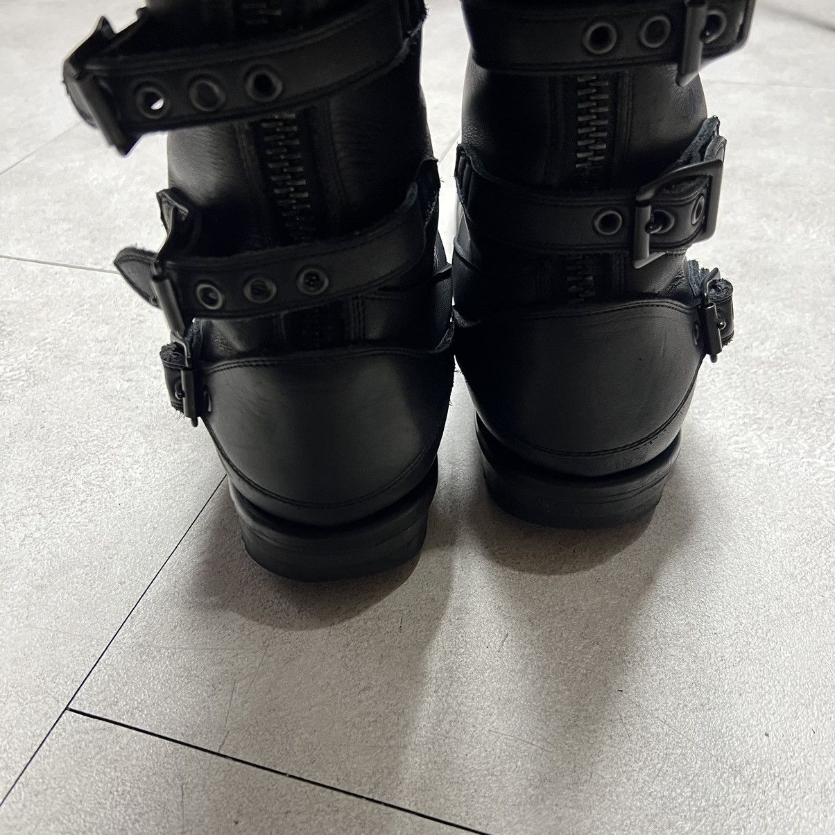 Blackmeans Blackmeans Leather 8 buckle Boots Size ONE SIZE - 8 Thumbnail