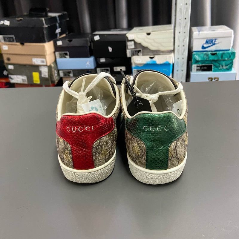 Gucci Gucci Stylish Low-Top Sneakers in Dark Wood - Size US 6.5 / EU 39-40 - 3 Thumbnail