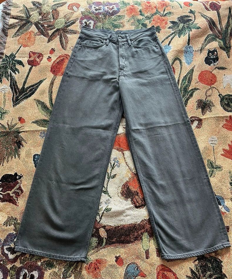Acne Studios acne studios size:34 Solid-colored loose straight-leg jean Size 31" - 6 Thumbnail