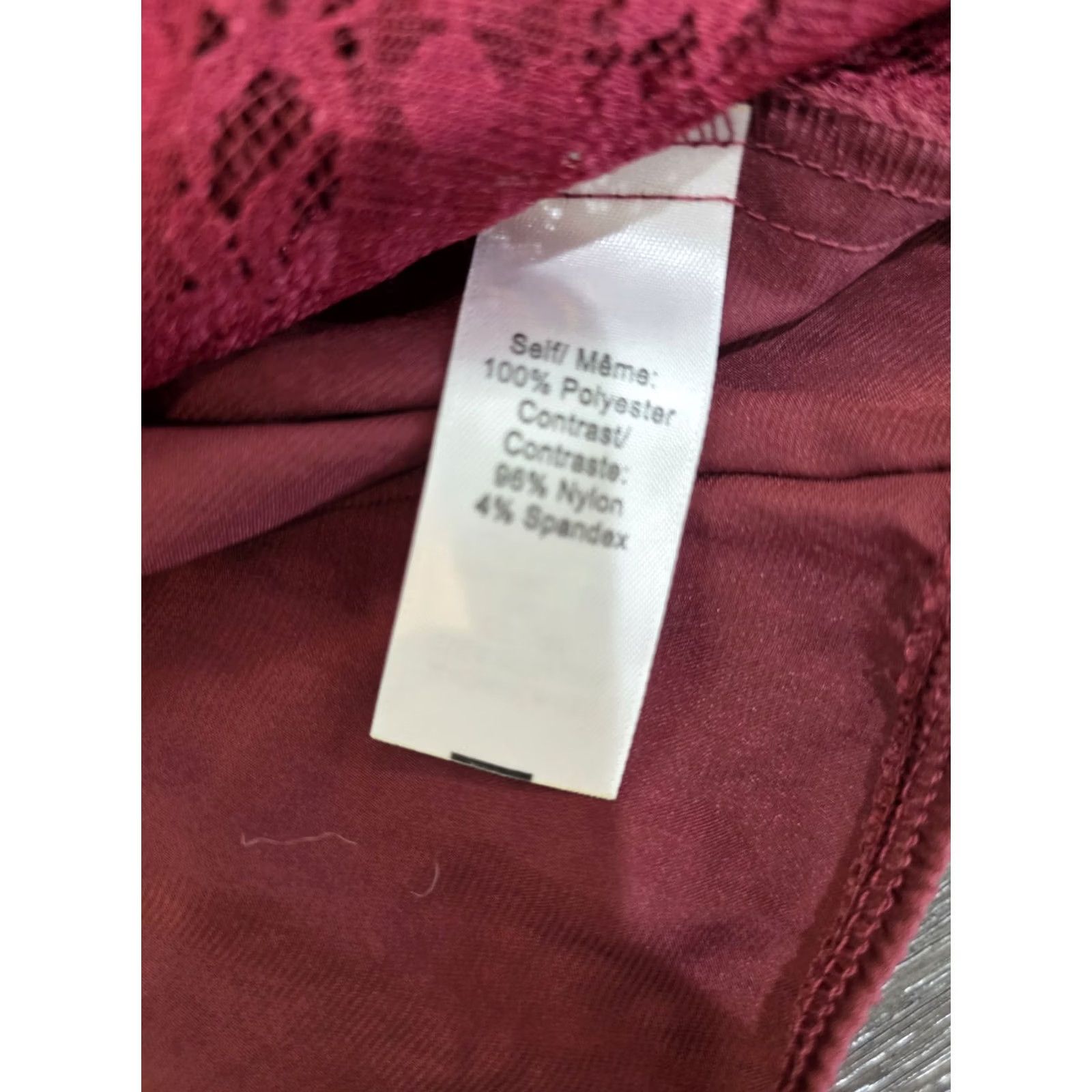Vintage Maurices Tanktop Womens Burgundy Small Wrap-style Front Modesty Panel Camisole S Women Red Size S / US 4 / IT 40 - 5 Thumbnail