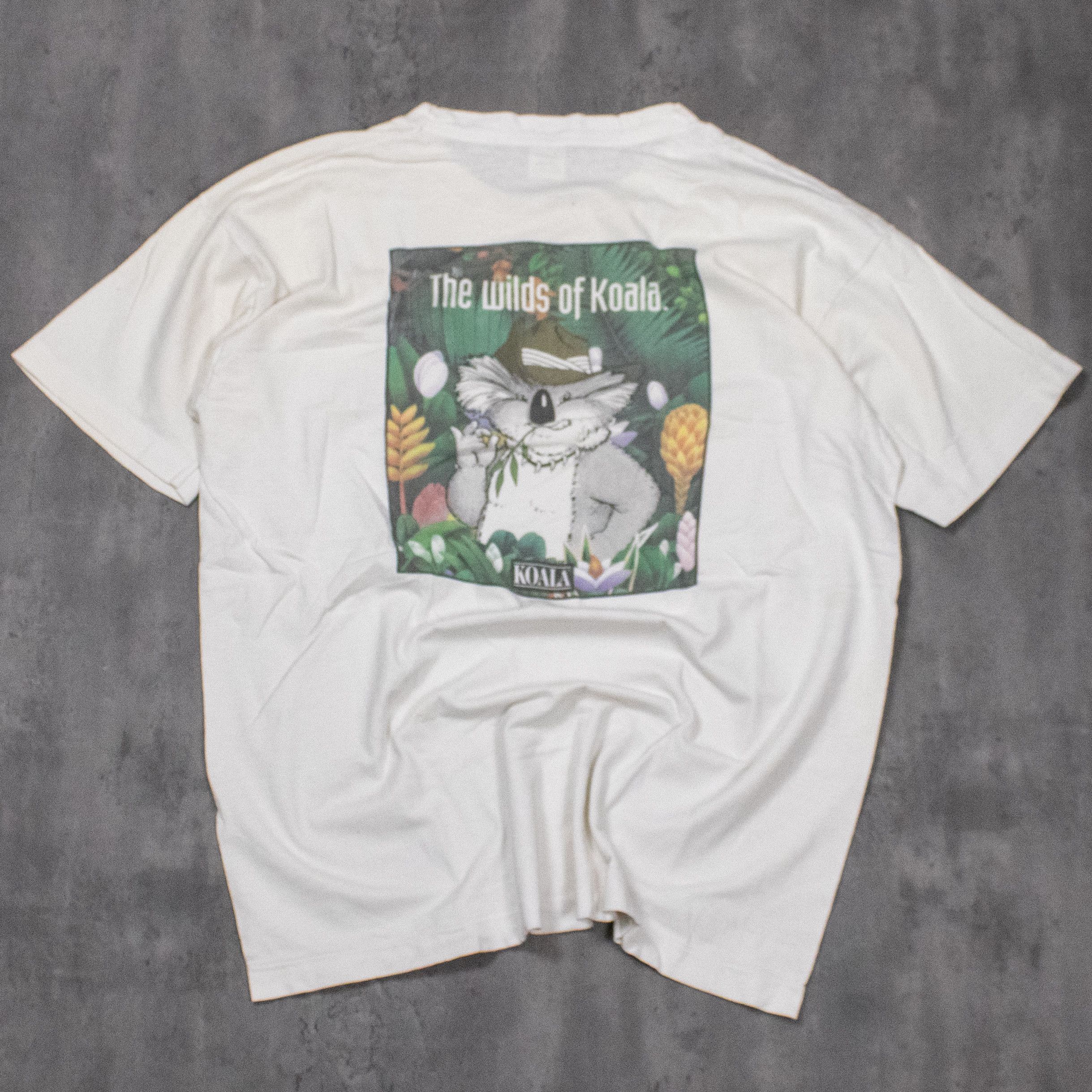 Fruit Of The Loom × Vintage Vintage 1990’s The Wild Of Koala Single Stitch White Tee Size US XL / EU 56 / 4 - 7 Thumbnail
