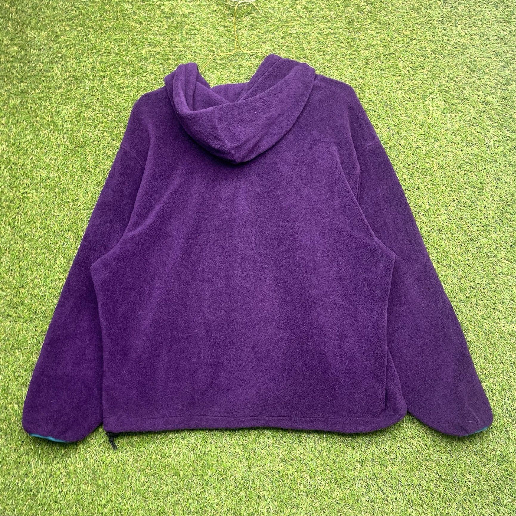 Vintage VINTAGE L.L. Bean Jacket Womens XL Purple Sherpa Thick Pile Fleece 1/4 Snap Button Close Henley Casual Outdoor 90s Womens Size XL / US 12-14 / IT 48-50 - 2 Thumbnail