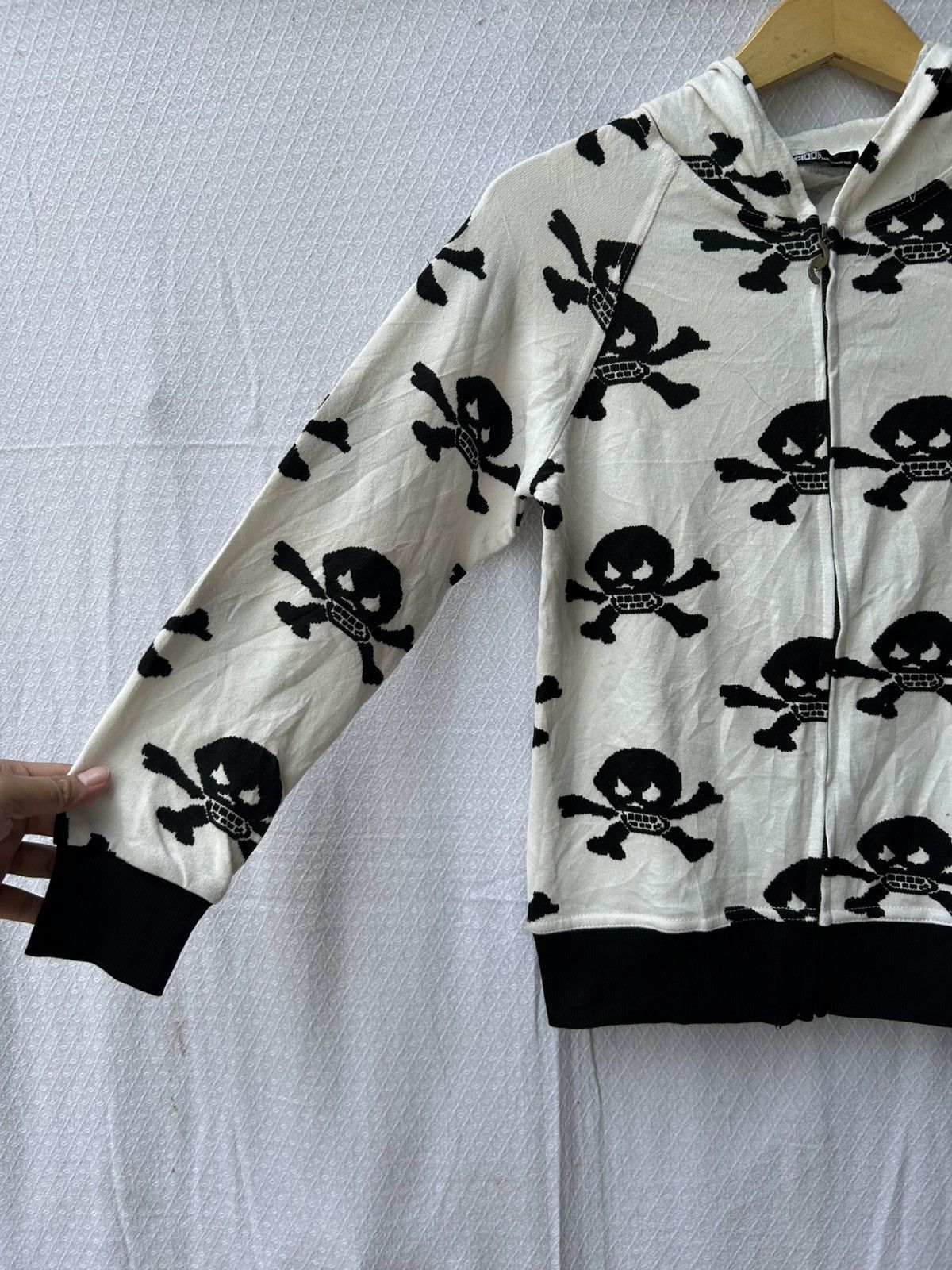 Japanese Brand Japanese zip skull hoodie knitwear lgb Ifsix styled Size US S / EU 44-46 / 1 - 4 Thumbnail