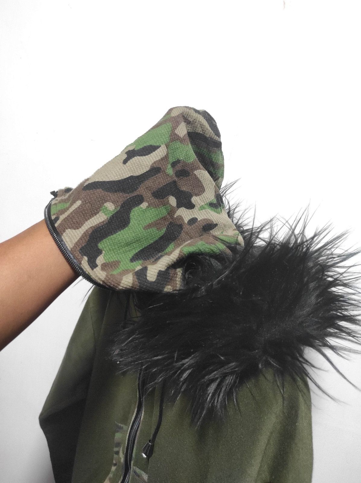 Japanese Brand Rimaster Camo zip fur hoodie ifsix LGB style Size US L / EU 52-54 / 3 - 10 Thumbnail