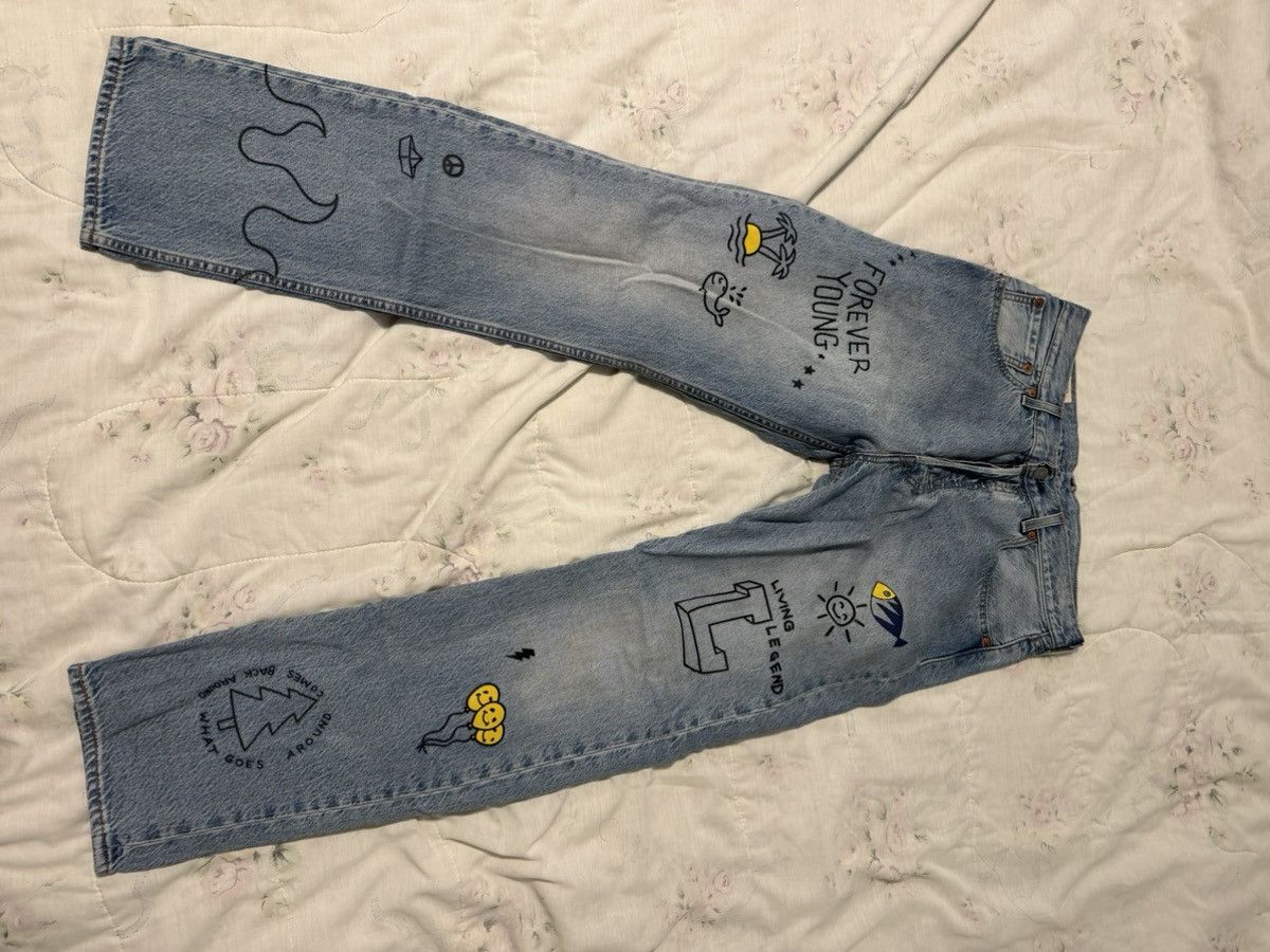 Levi's Levi’s 501 93’ Vintage Doodle Jeans - 32x32 Size US 32 / EU 48 - 1 Thumbnail