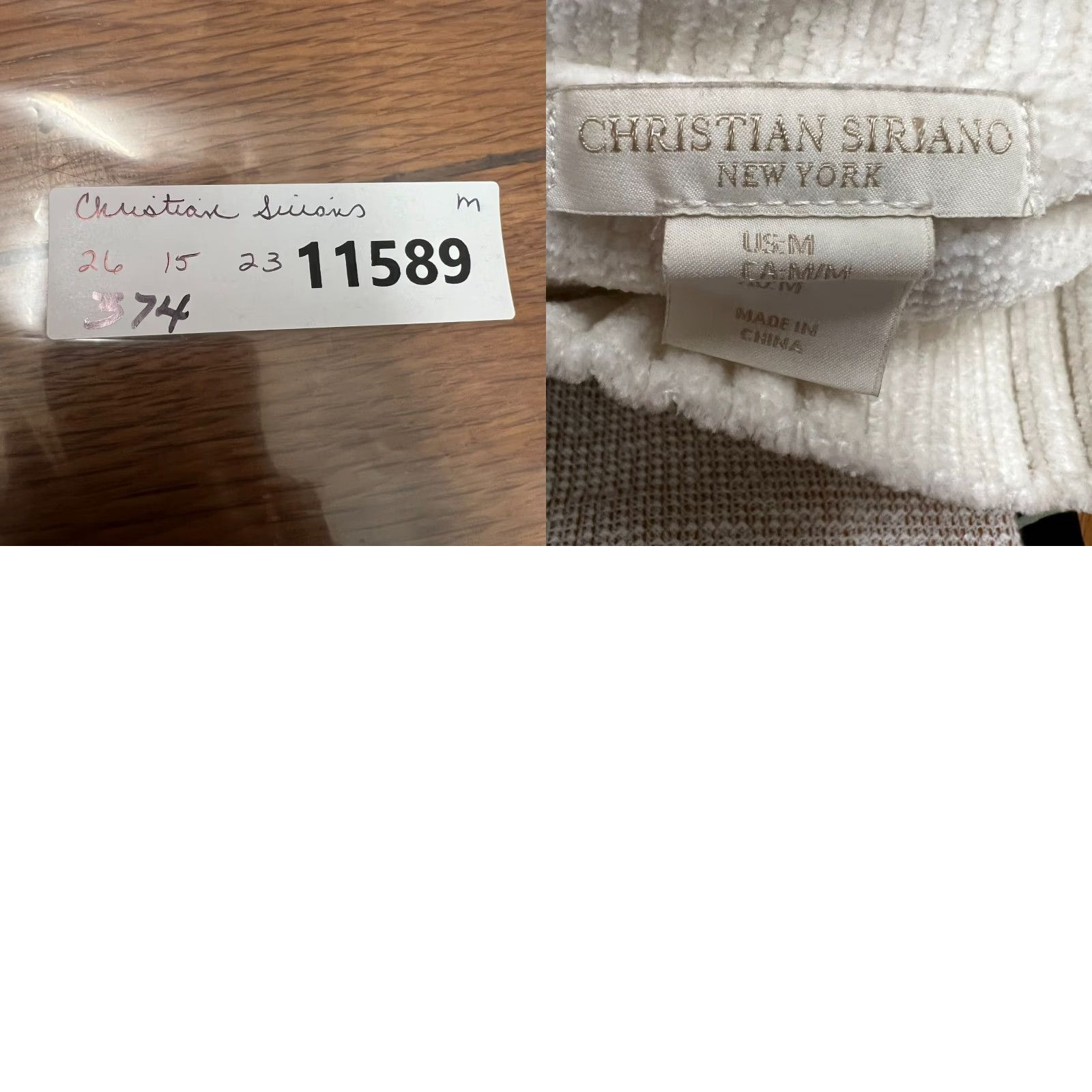 Christian Siriano Christian Seriano Sweater Womens M size White/Purple Bohemian Oversized Knit Pullover Size M / US 6-8 / IT 42-44 - 8 Thumbnail