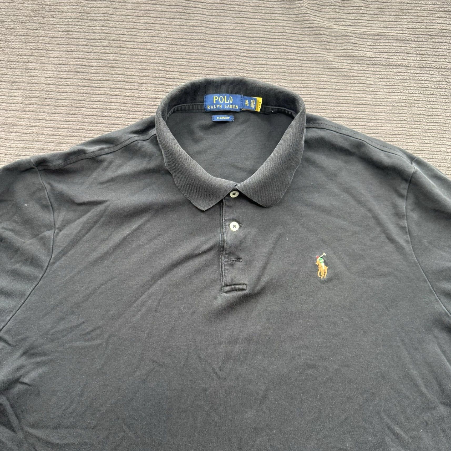 Ralph Lauren Polo Ralph Lauren Polo Shirt Men XL Black Cotton Classic Fit Preppy Golf Casual Shirt Size US XL / EU 56 / 4 - 8 Thumbnail