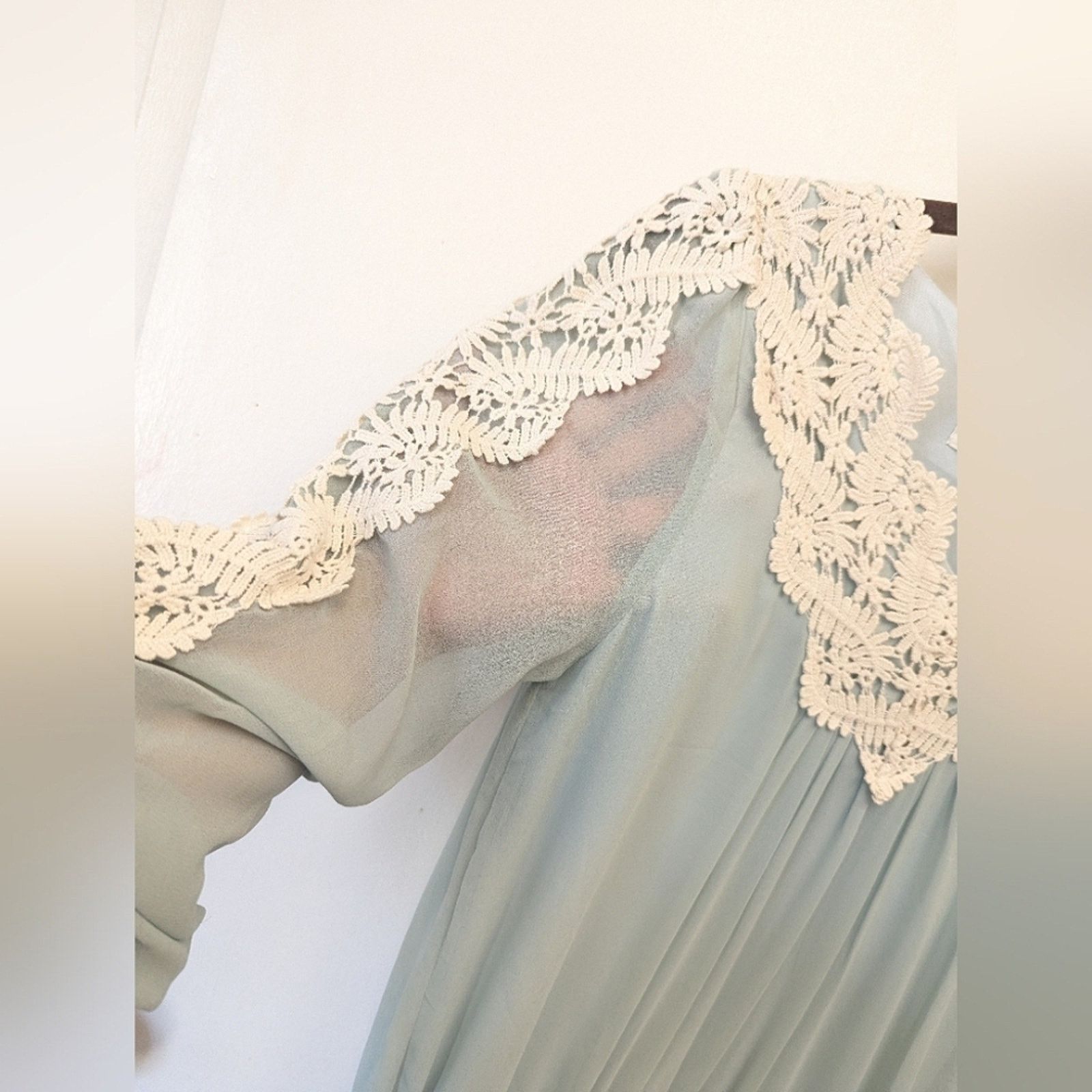 Japanese Brand Laguna Moon Chiffon & Lace Mini Dress Women's Size Small Size S / US 4 / IT 40 - 6 Thumbnail