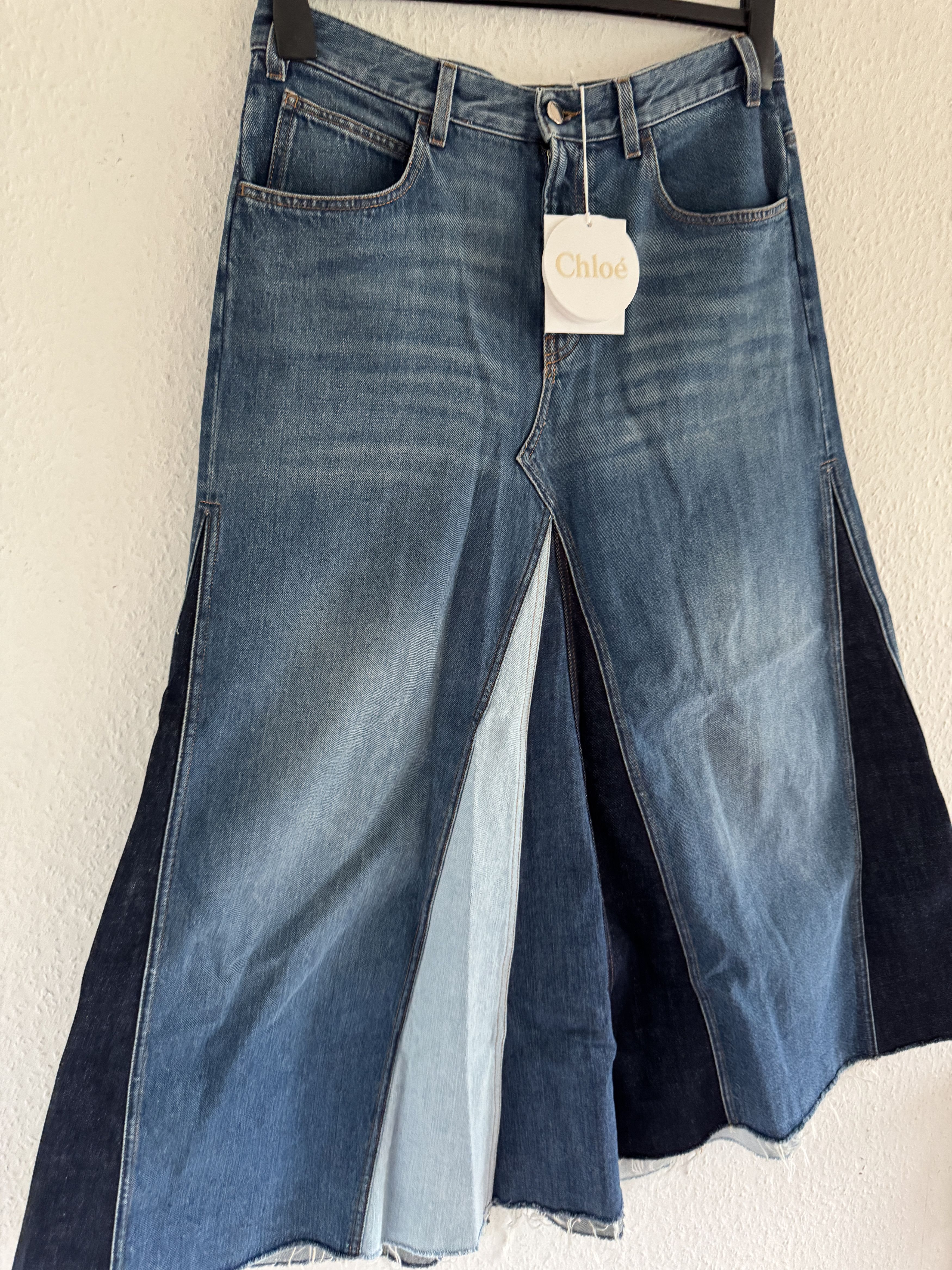 Chloe Blue Denim Skirt – Size 42 Size 30" / US 8 / IT 44 - 5 Thumbnail
