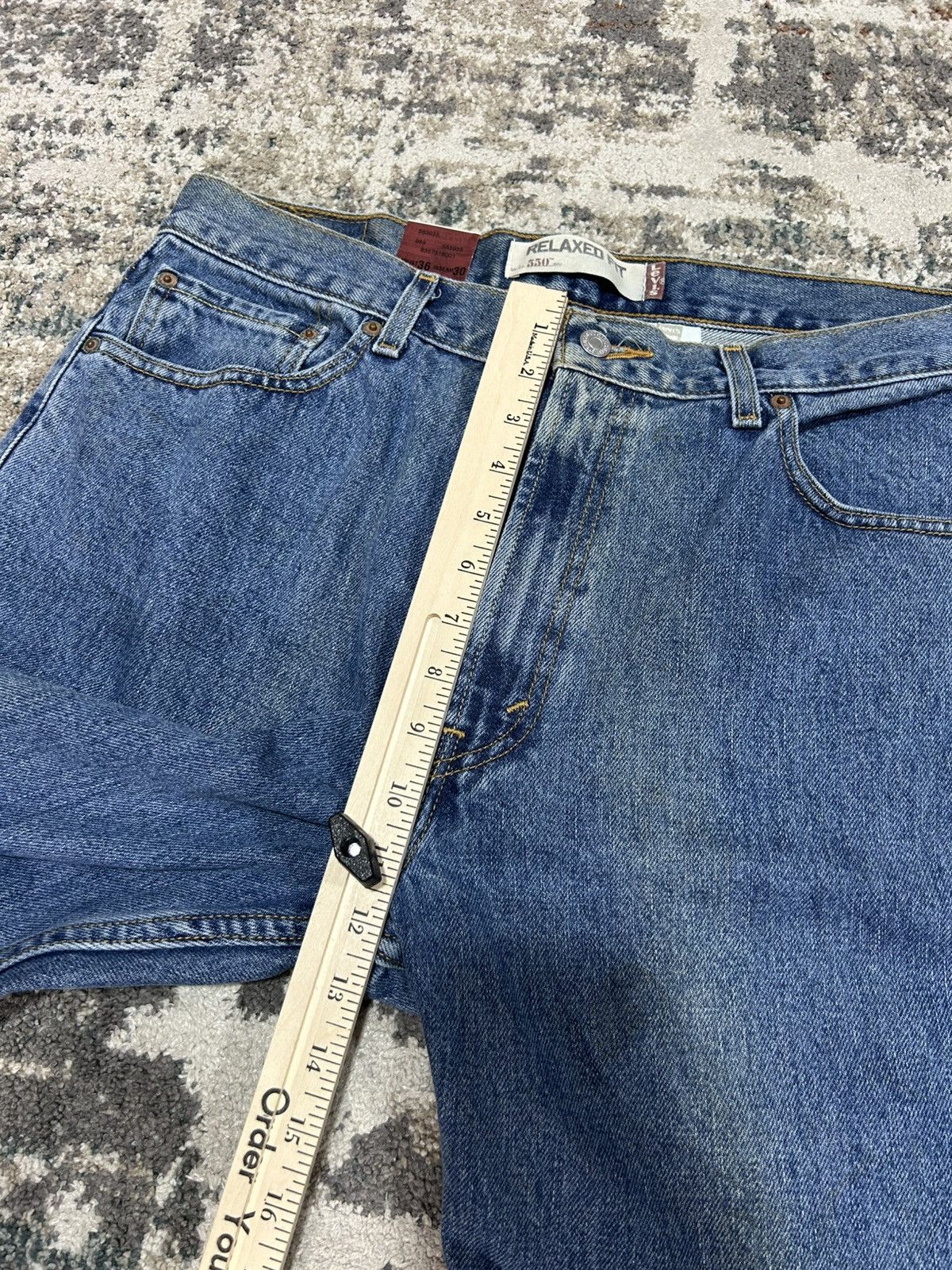 Levi's Vintage Y2k Levi’s 550 Relaxed Fit Denim Jeans Deadstock Size US 36 / EU 52 - 10 Thumbnail