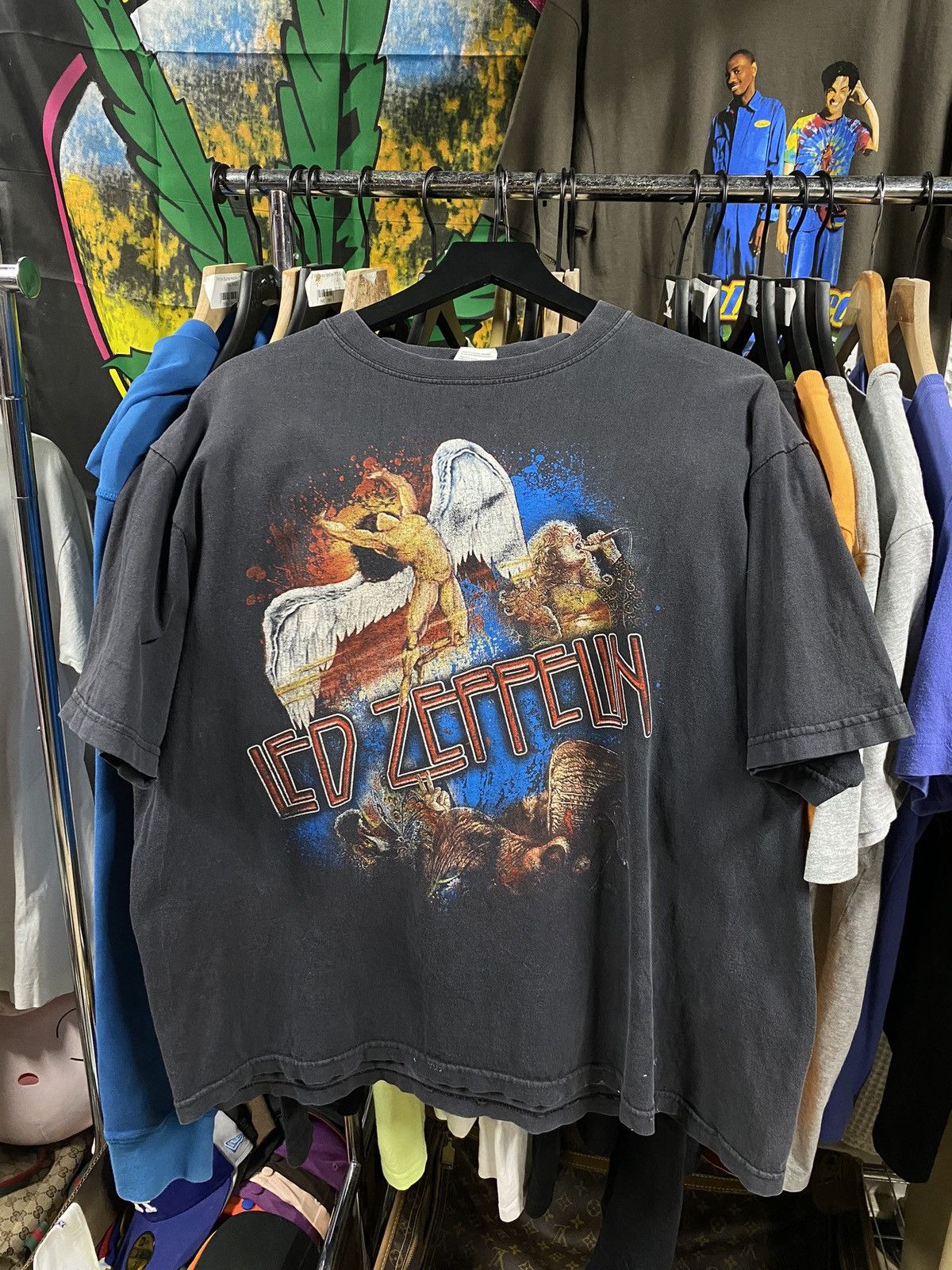Band Tees × Vintage Vintage 90’s Led Zeppelin Band T Shirt Adult Large Size US L / EU 52-54 / 3 - 1 Thumbnail