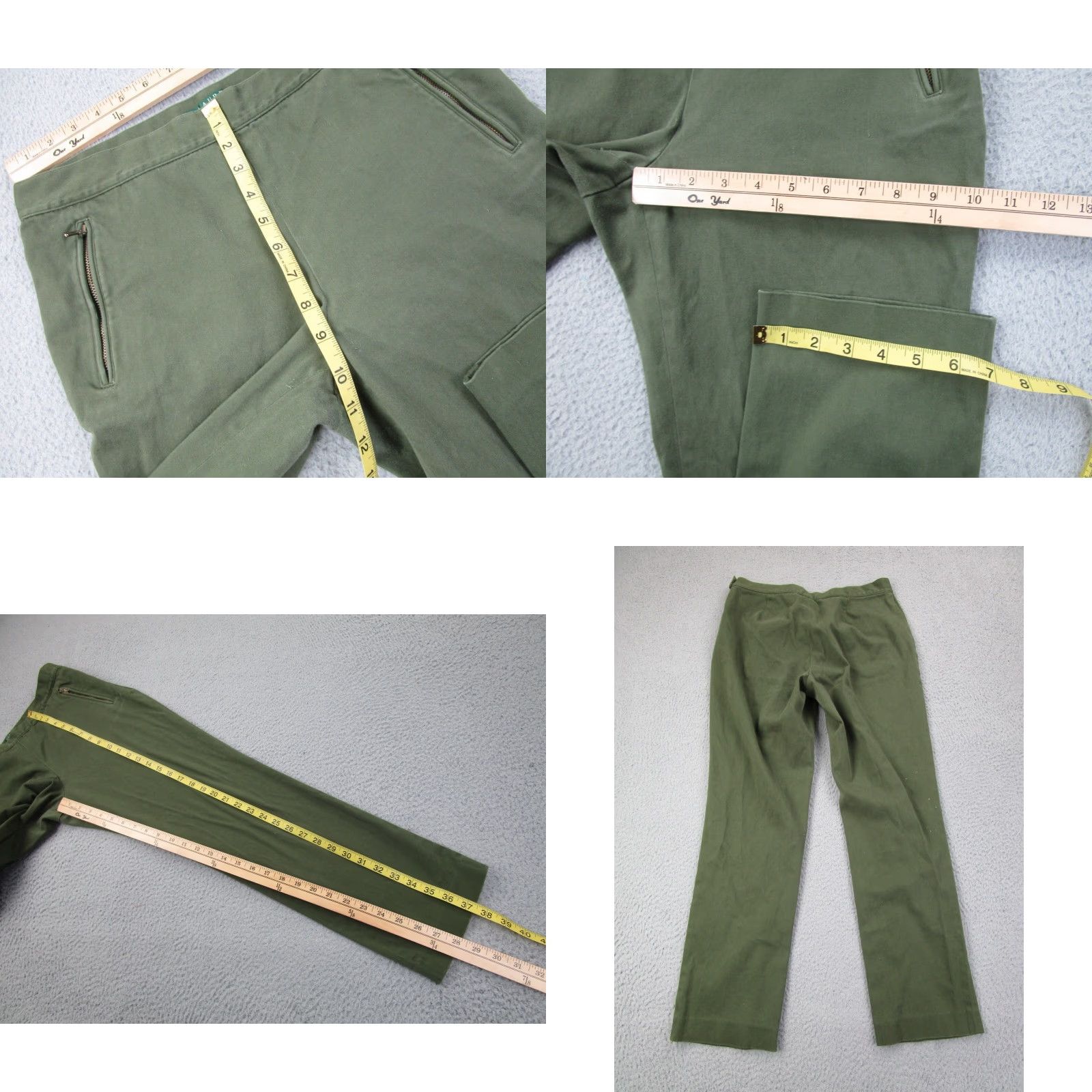 Ralph Lauren Ralph Lauren Pants Womens 8 Green Straight Chino Army Size 30" / US 8 / IT 44 - 9 Thumbnail
