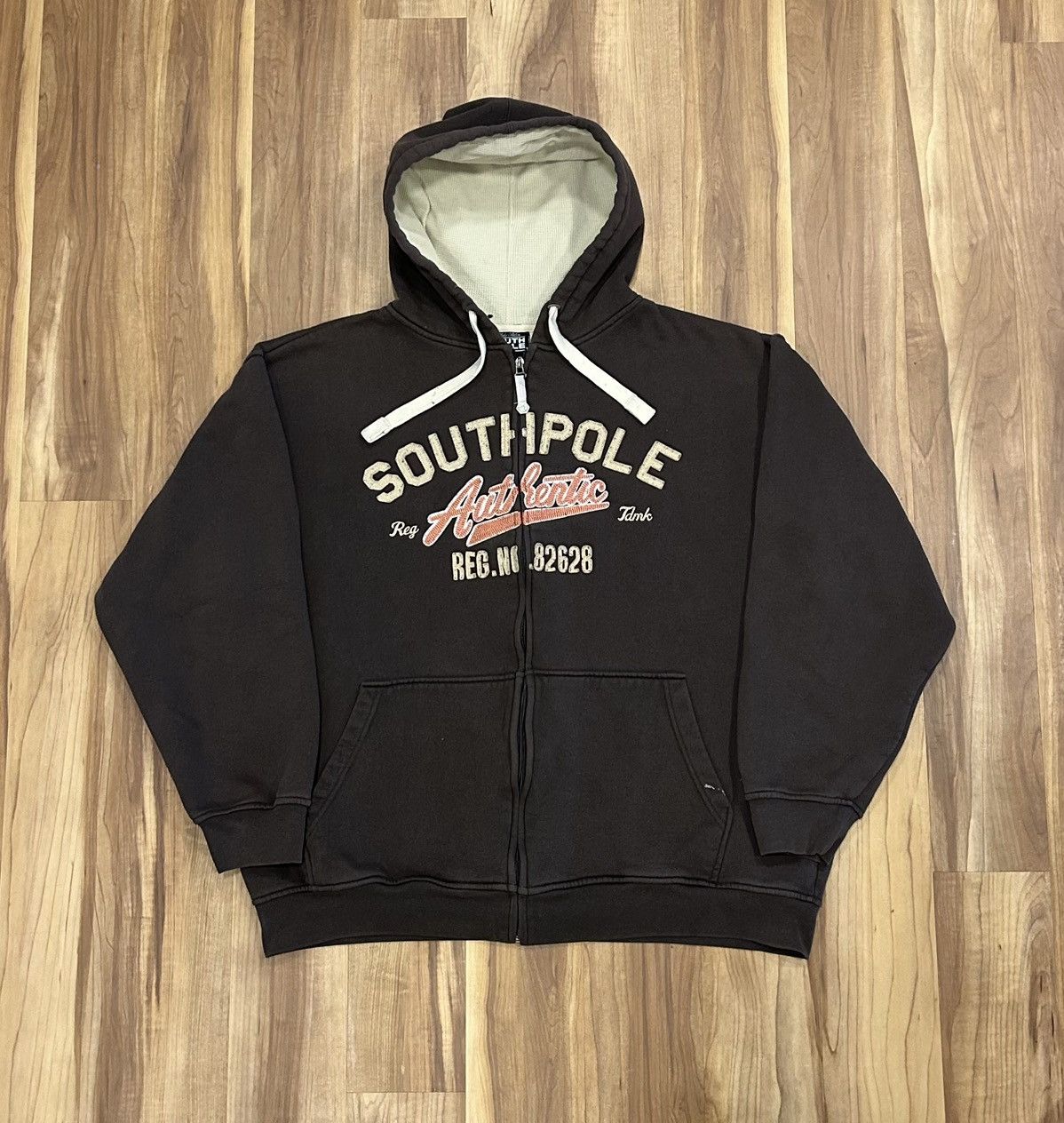 Southpole Vintage South Pole Heavyweight Thermal Zip Up Size US XL / EU 56 / 4 - 1 Thumbnail
