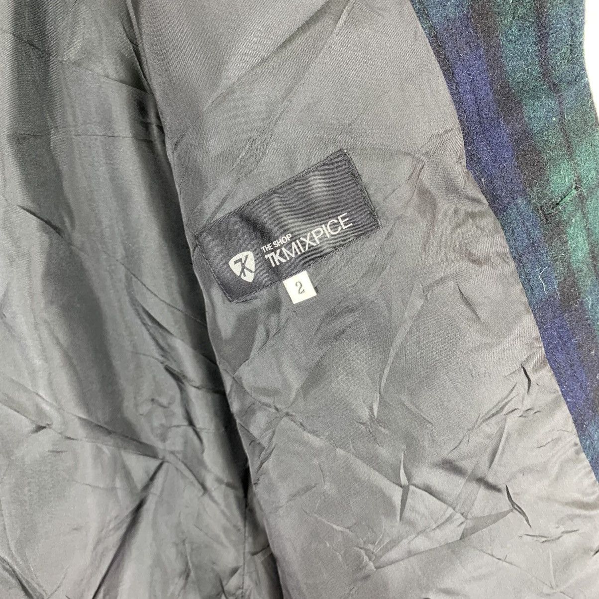 VINTAGE TAKEO KIKUCHI JAPANESE BRAND TARTAN WOOL JACKET