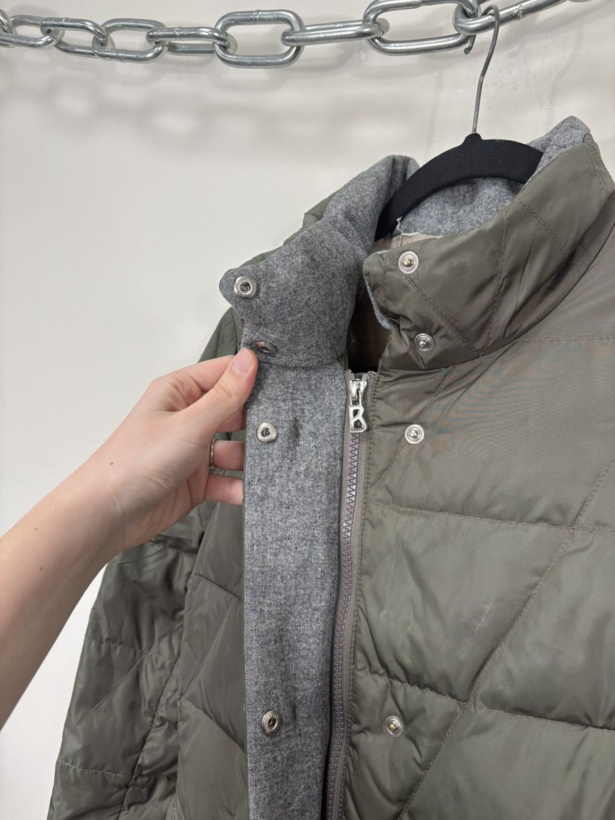 Bogner Bogner Willy Limonta Women’s Khaki Down Puffer Jacket Coat Size M / US 6-8 / IT 42-44 - 13 Thumbnail